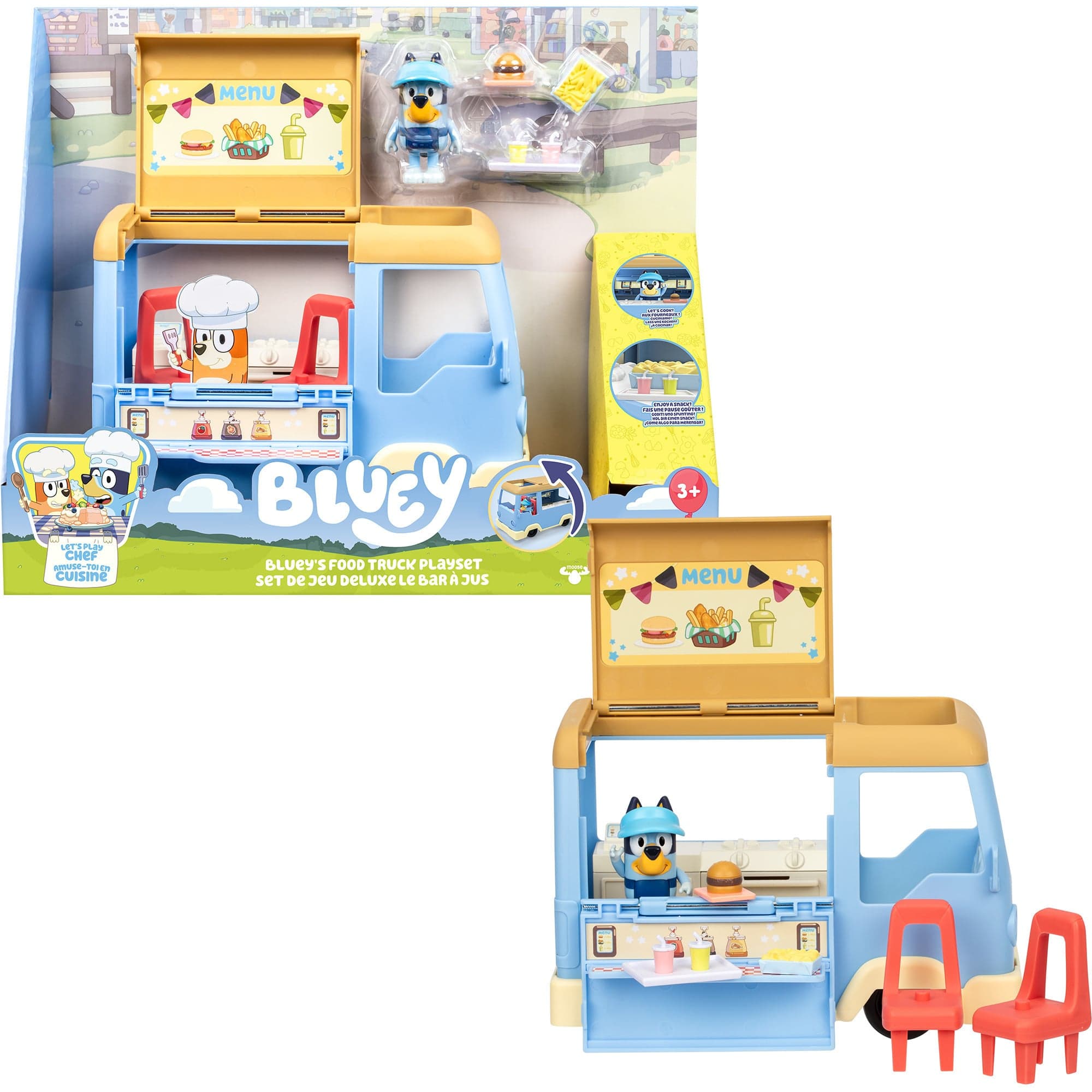 Bluey - Lets Play Chef Food Truck Spielset, Spielfahrzeug