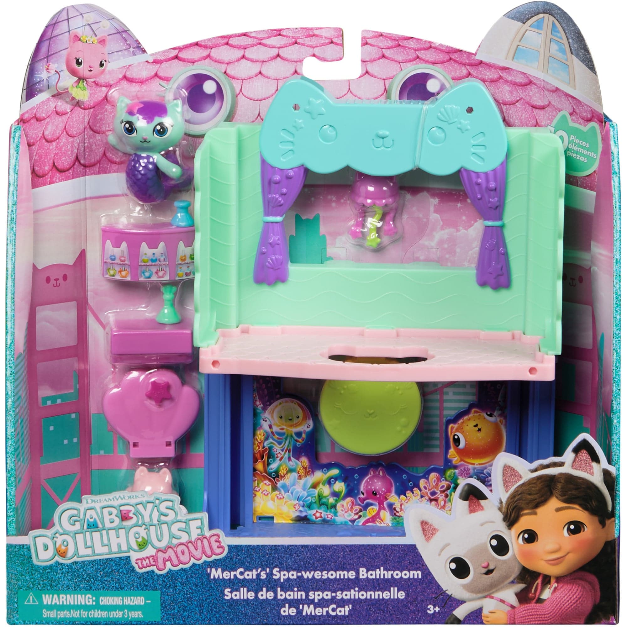 Gabby''s Dollhouse: Der Film - Portal Raum Spa-tastisches Badezimmer von Meerkätzchen, Spielfigur