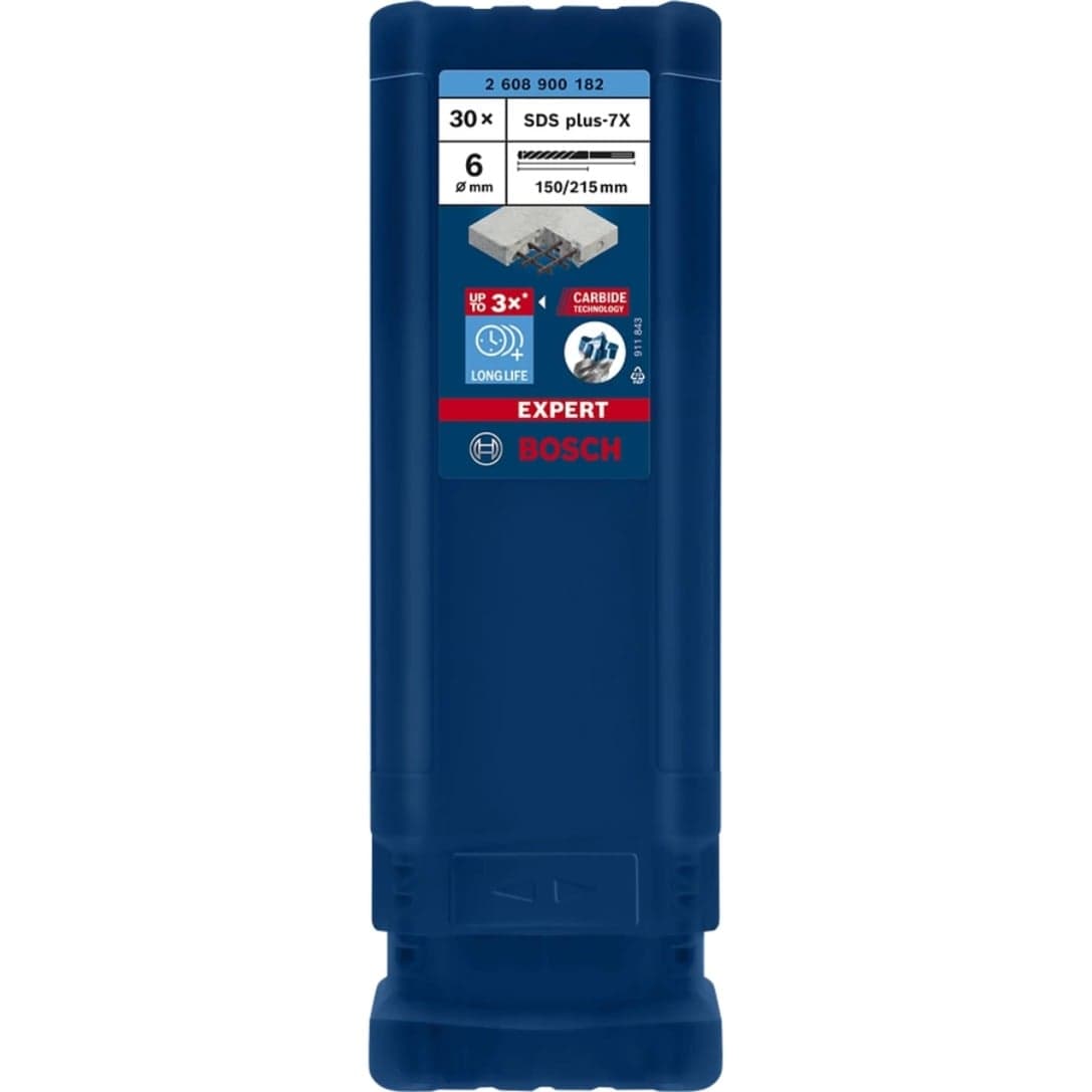 EXPERT Hammerbohrer SDS-plus-7X, Ø 6mm, 30 Stück