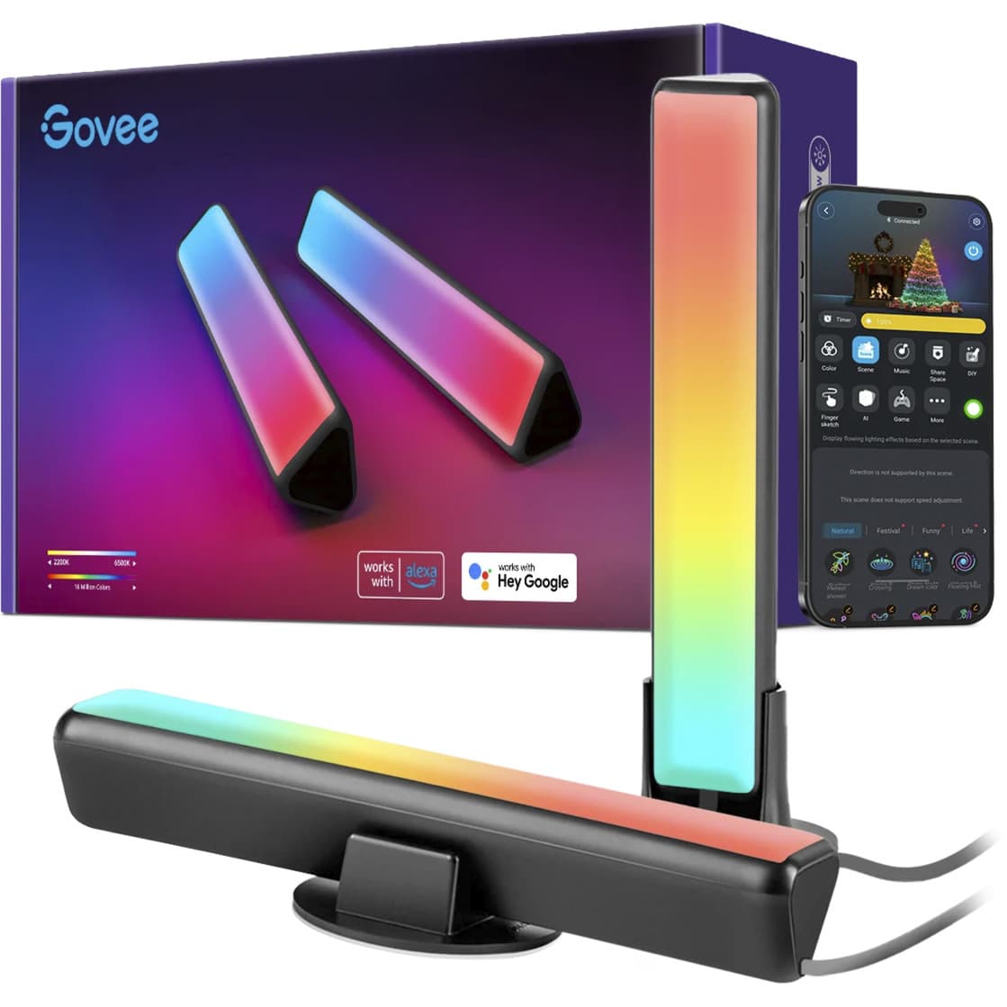 RGBICWW WiFi + Bluetooth Flow Plus Light Bars, LED-Leuchte