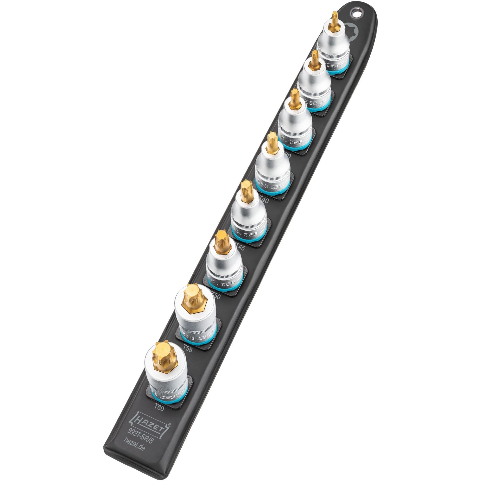SmartRail 1/2" Steckschlüsseleinsatz-Satz Sechsrund, 8-teilig