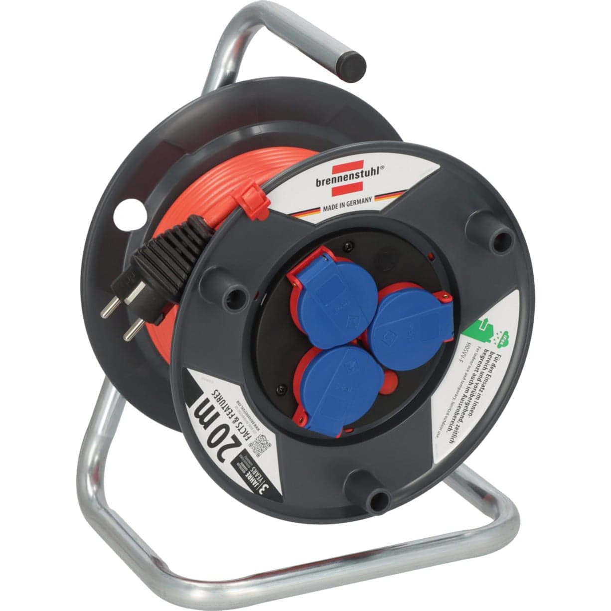 Garant IP44 Outdoor-Kabeltrommel, 3-fach