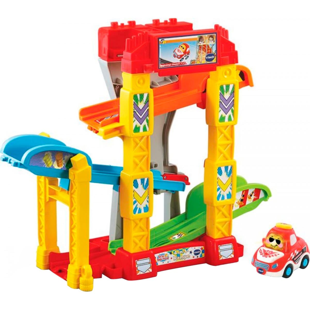 Tut Tut Baby Flitzer - 4-in-1-Rampe, Spielgebäude