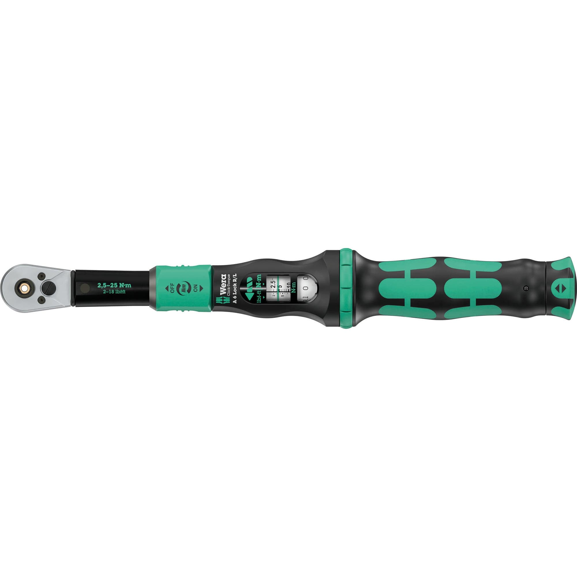 Drehmomentschlüssel mit Durchsteckvierkant Click-Torque Lock A 6 R/L