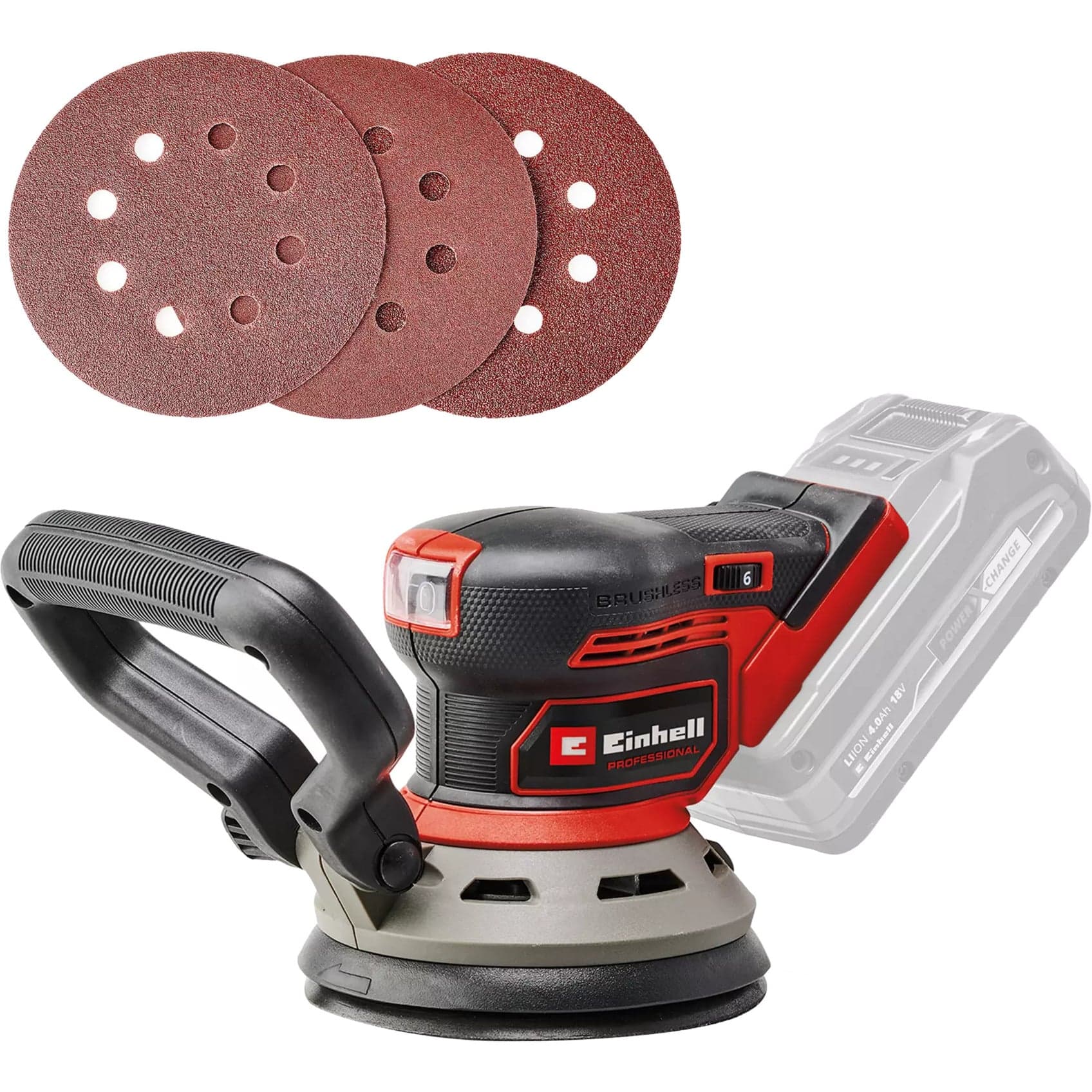 Professional Akku-Exzenterschleifer TP-RS 18/32 Li BL-Solo, 18Volt