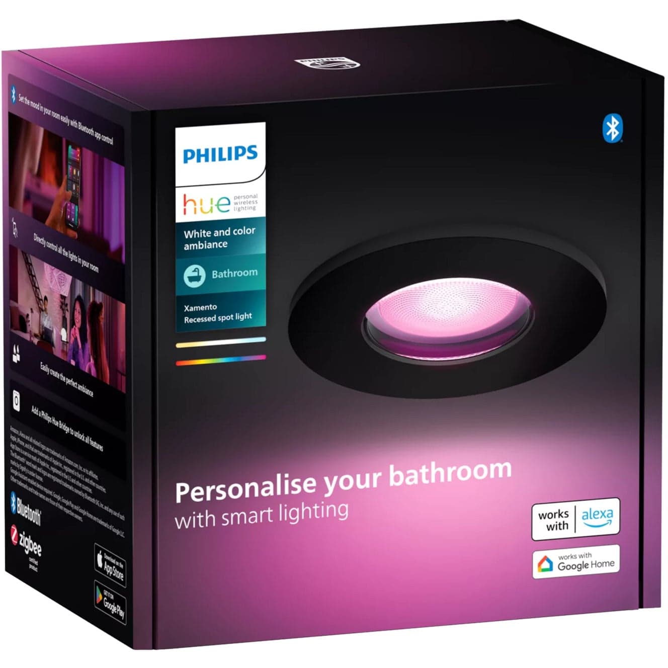 White & Color Ambiance Xamento Einbauspot, LED-Leuchte
