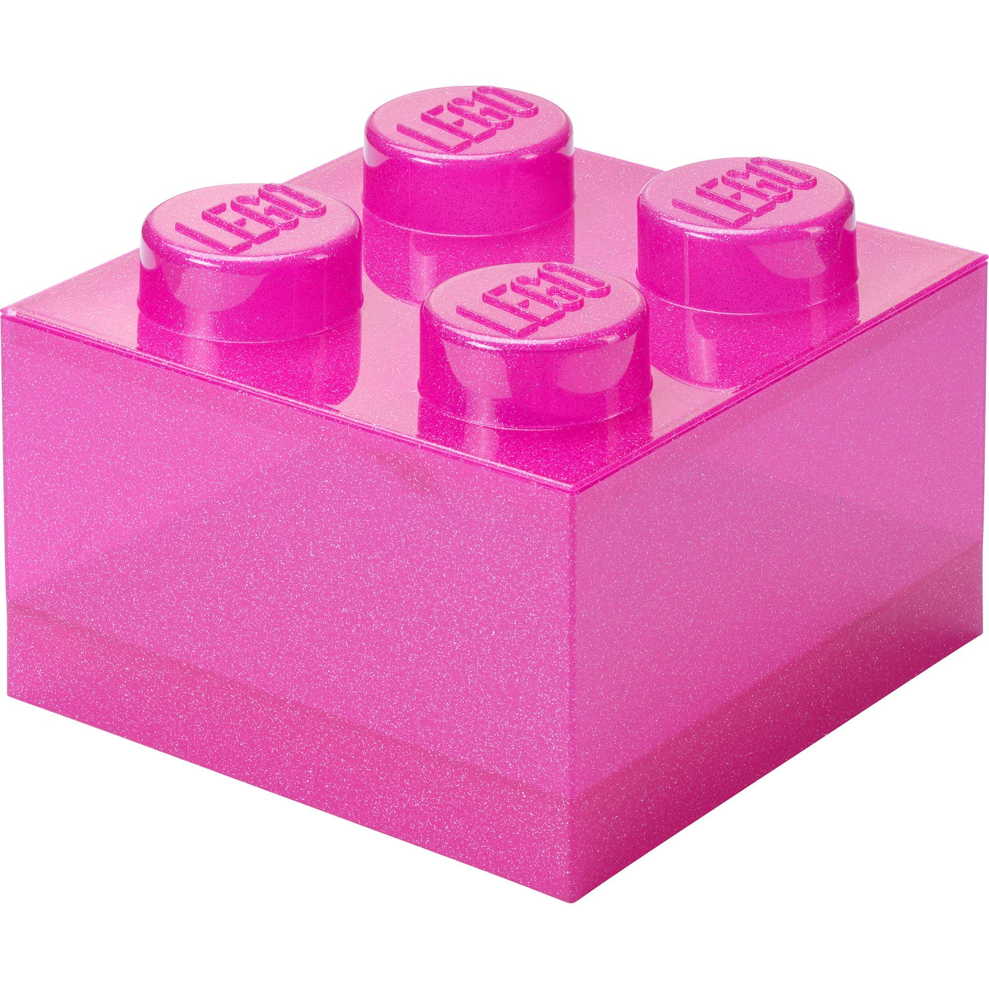 LEGO Storage Brick 4 Top Lid Glitter , Aufbewahrungsbox