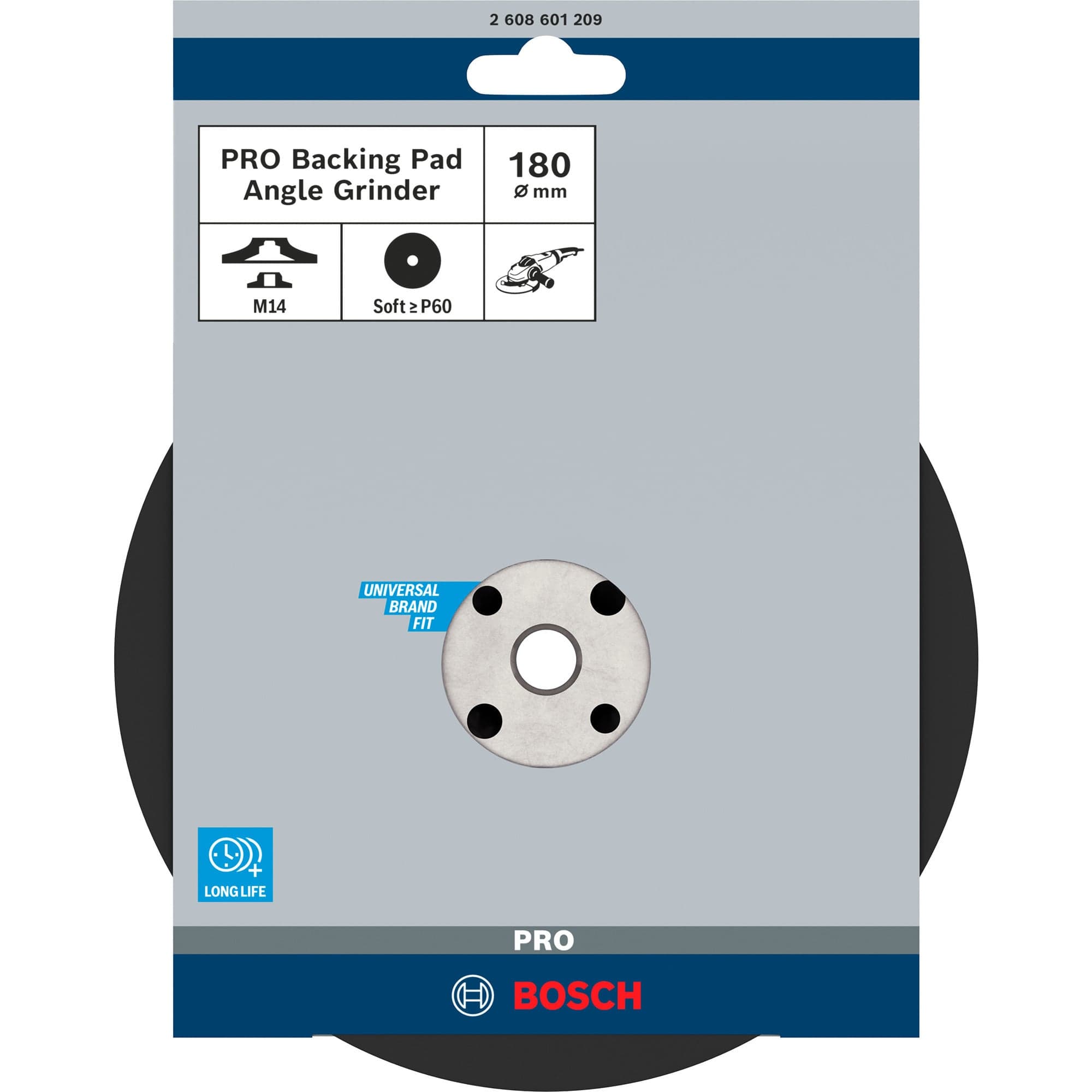 PRO Backing Pad, Stützteller für Fiberschleifscheiben 180mm, M14, Schleifteller