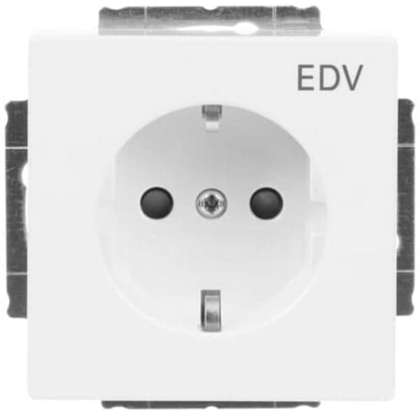 Schutzkontakt-Steckdose mit Aufdruck EDV
