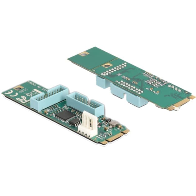 Konverter M.2 Key B+M Stecker > 4 x USB 5 Gbps Typ-A, Schnittstellenerweiterung