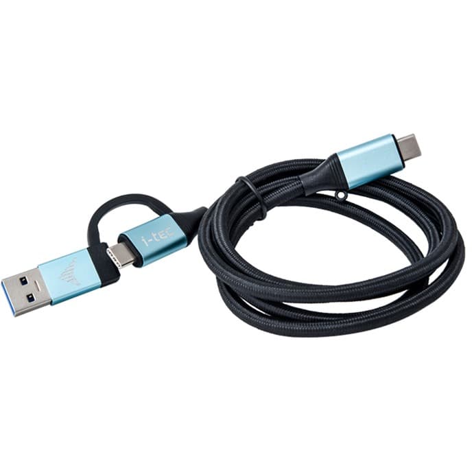 USB-C > USB-C Kabel, integrierter USB 3.0 Adapter, PD