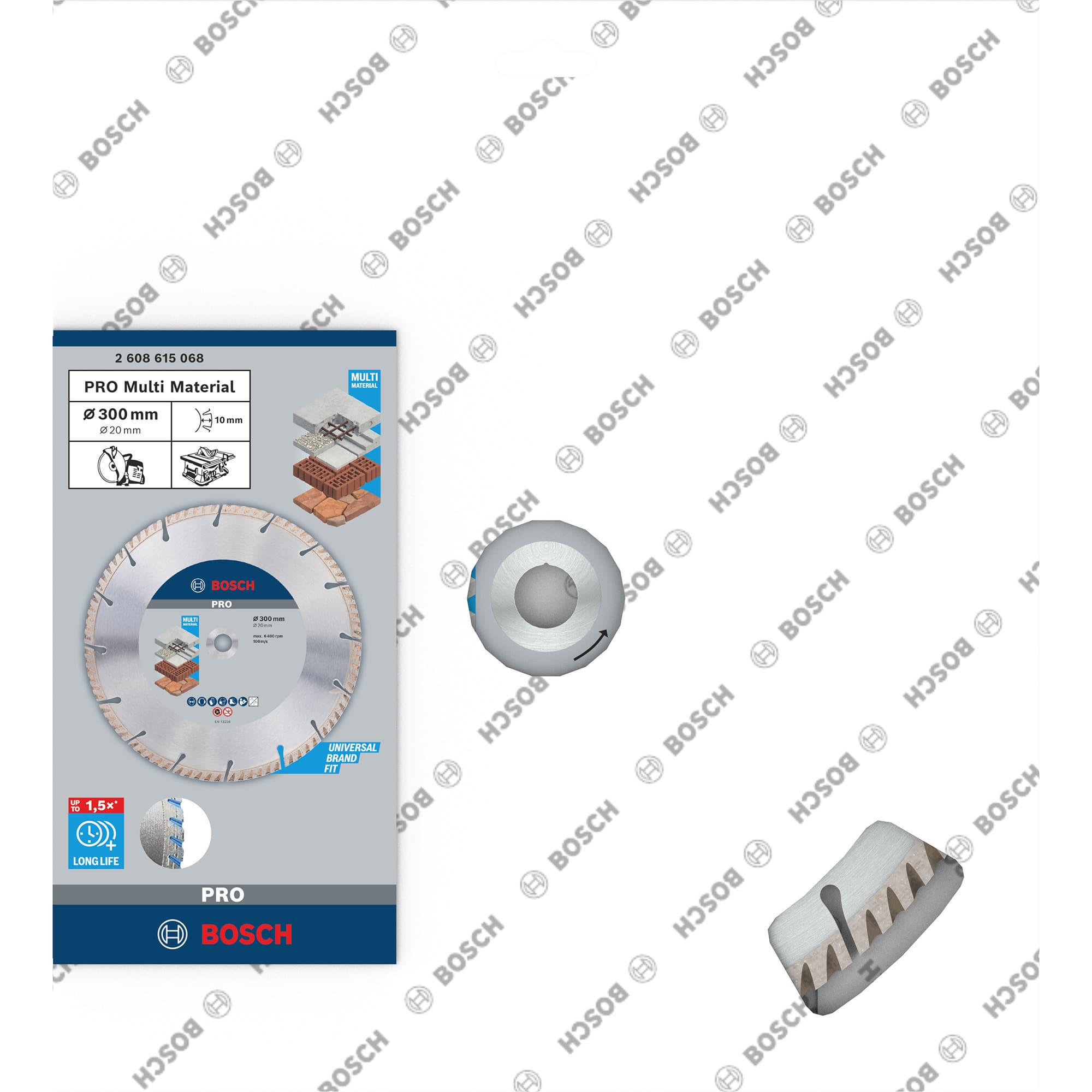 PRO Multi Material Diamant-Trennscheibe, Ø 300mm