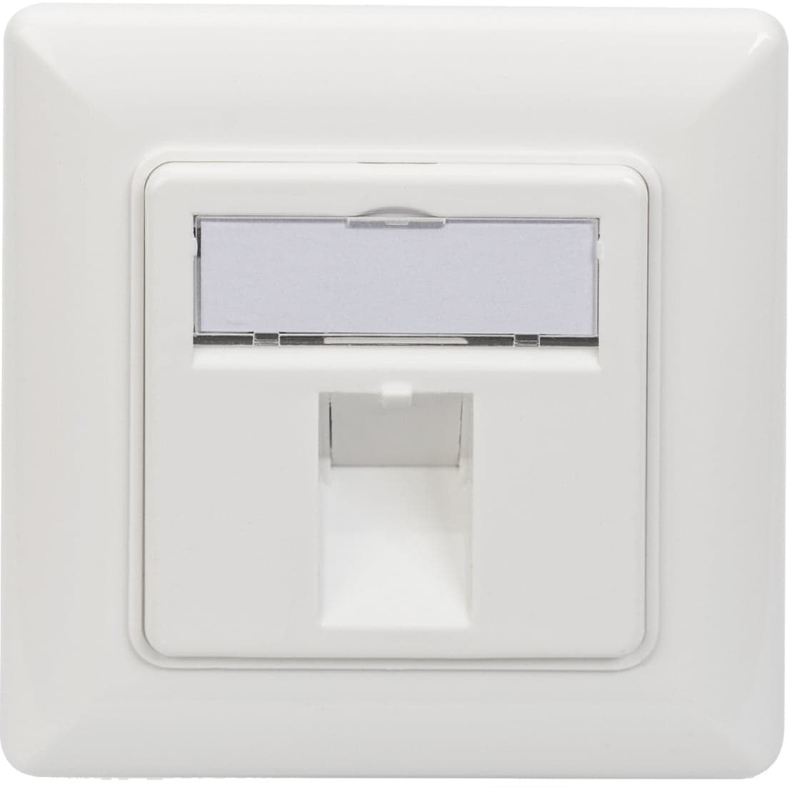 Leerdose für Keystone Module, 1x RJ-45, Anschlussdose