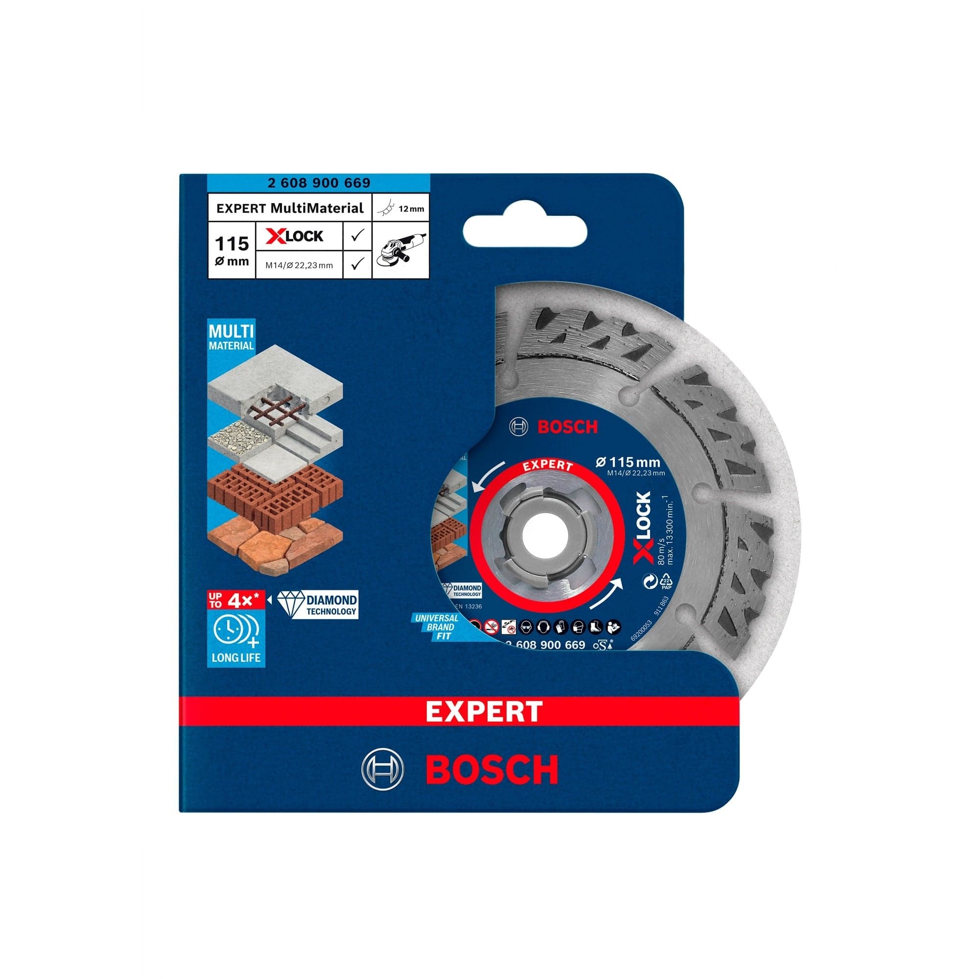 X-LOCK Diamanttrennscheibe Expert MultiMaterial, Ø 115mm