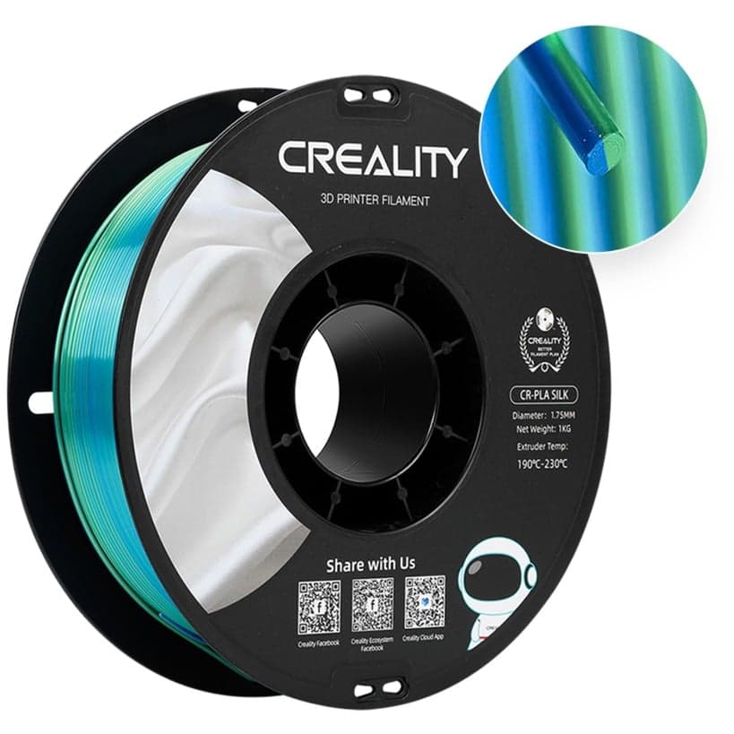 CR-Silk PLA Filament Blau/Grün, 3D-Filament