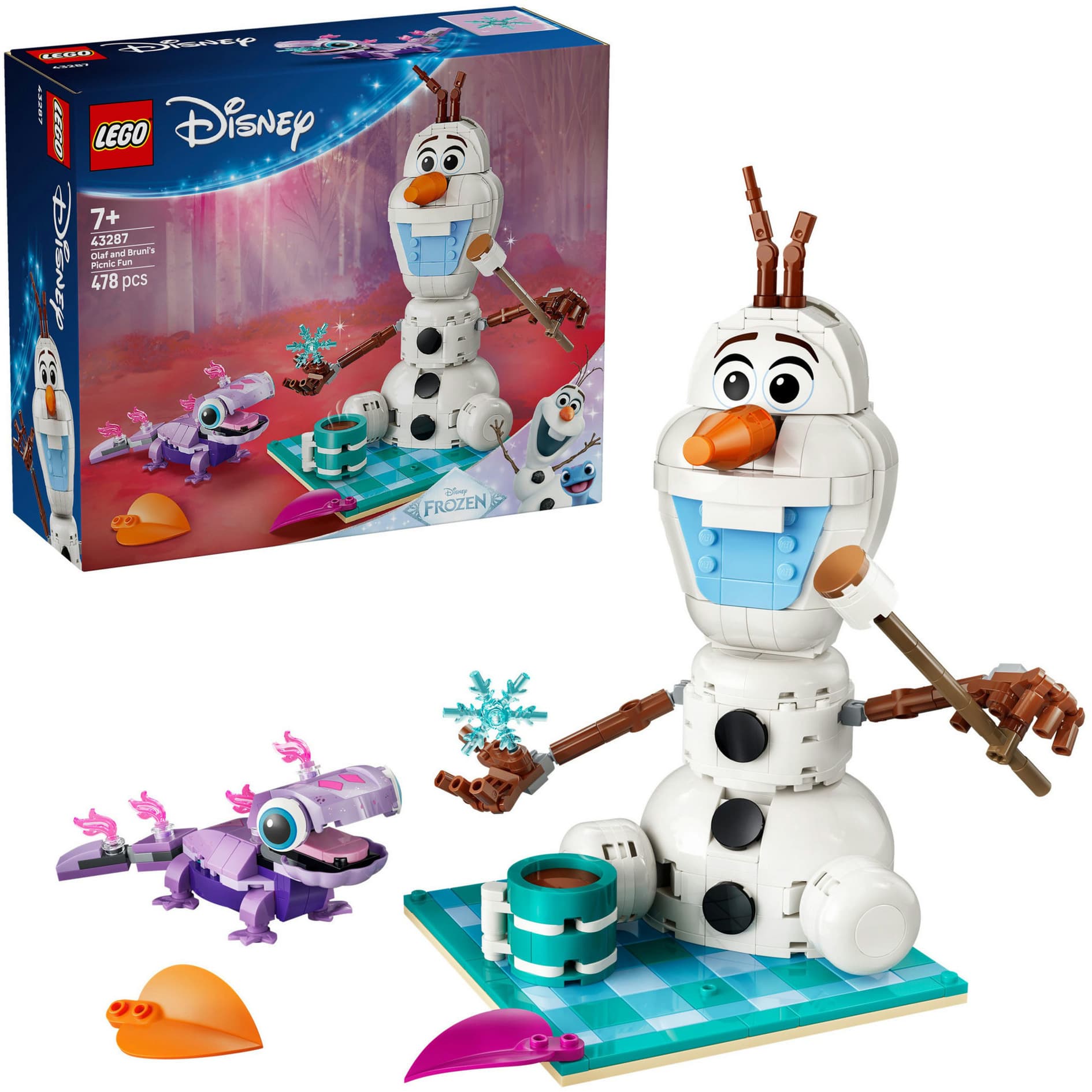 43287 Disney Princess Picknickspaß mit Olaf und Bruni, Konstruktionsspielzeug