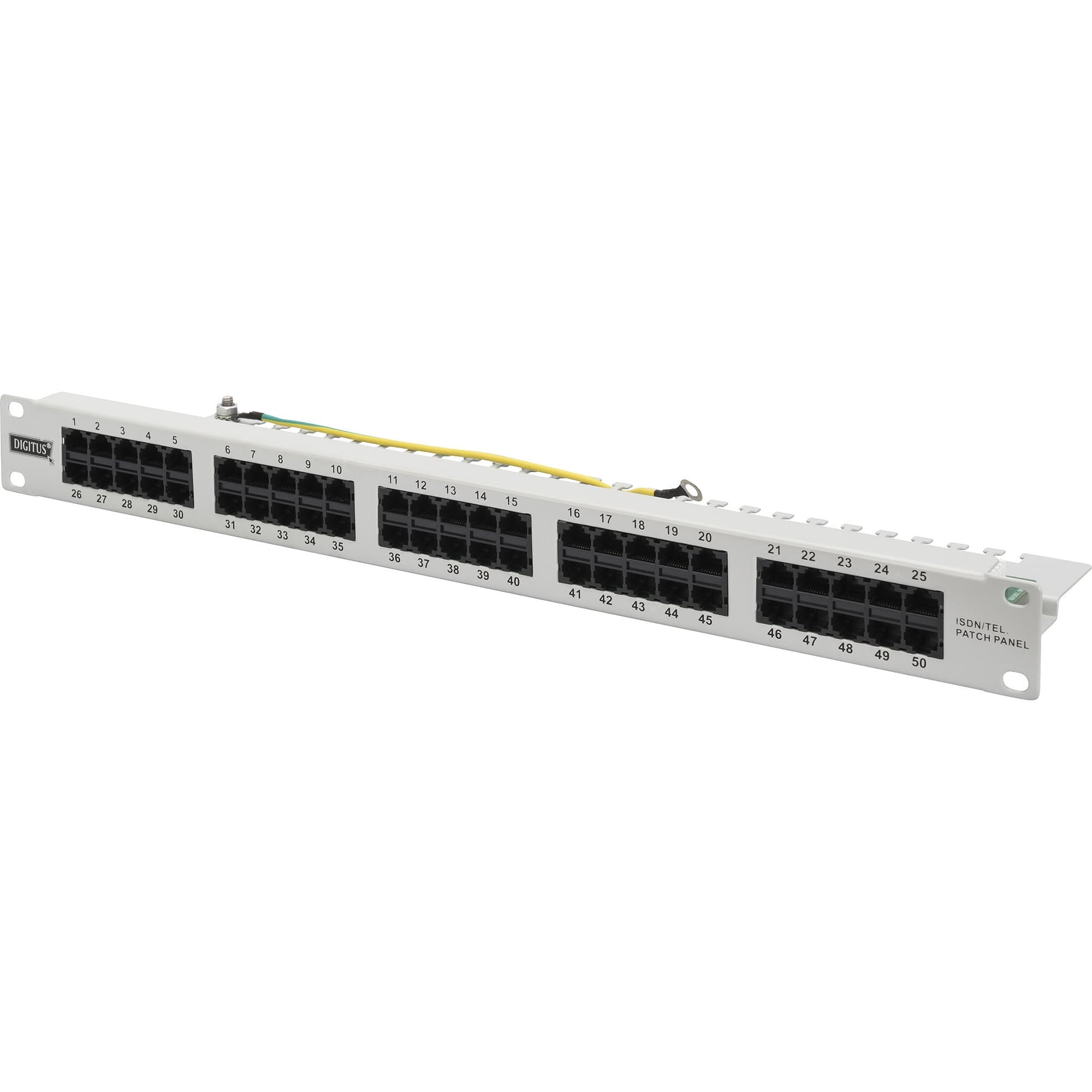 CAT 3 ISDN Patchpanel, ungeschirmt, 50 Port