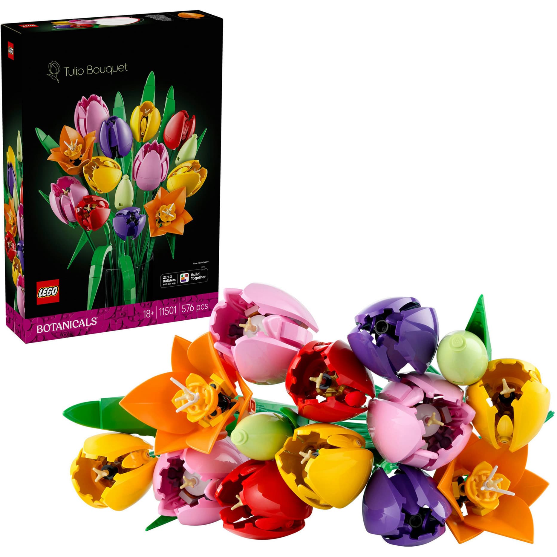 11501 Botanicals Tulpenstrauß, Konstruktionsspielzeug