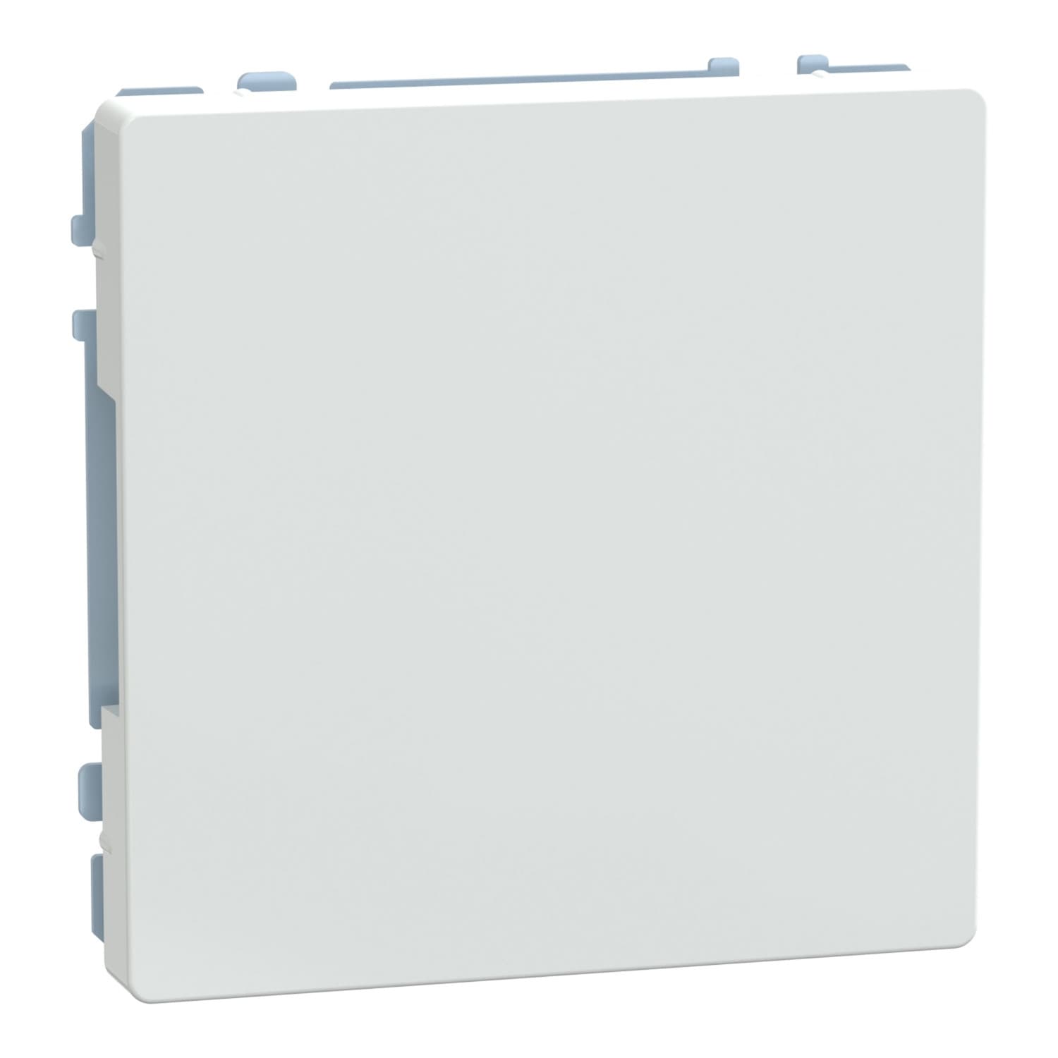 Abdeckung für Relais, Rollladenmehrfachsteuerrelais, Summer, Leistungszusätze, KNX-Unterputzgeräte, universell verwendbar, ohne Krallen, für Schraubbefestigung, Material Thermoplast brillant