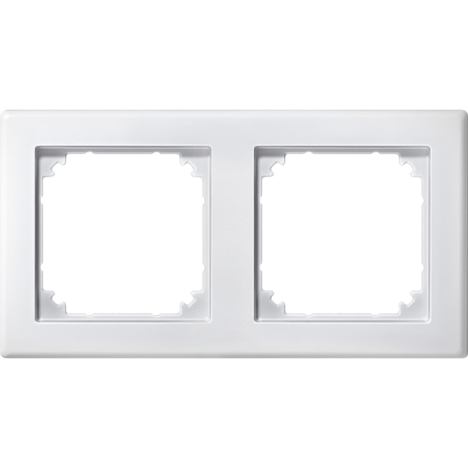Rahmen zweifach waagerecht und senkrecht Montage Typ 484219 Thermoplast matt