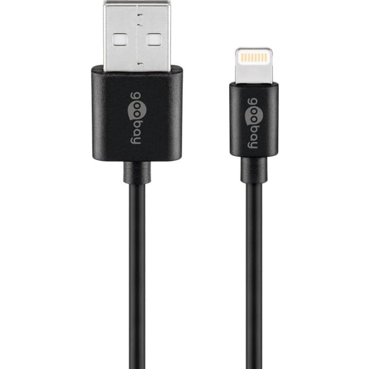 USB 2.0 Adapterkabel, USB-A Stecker > Lightning Stecker