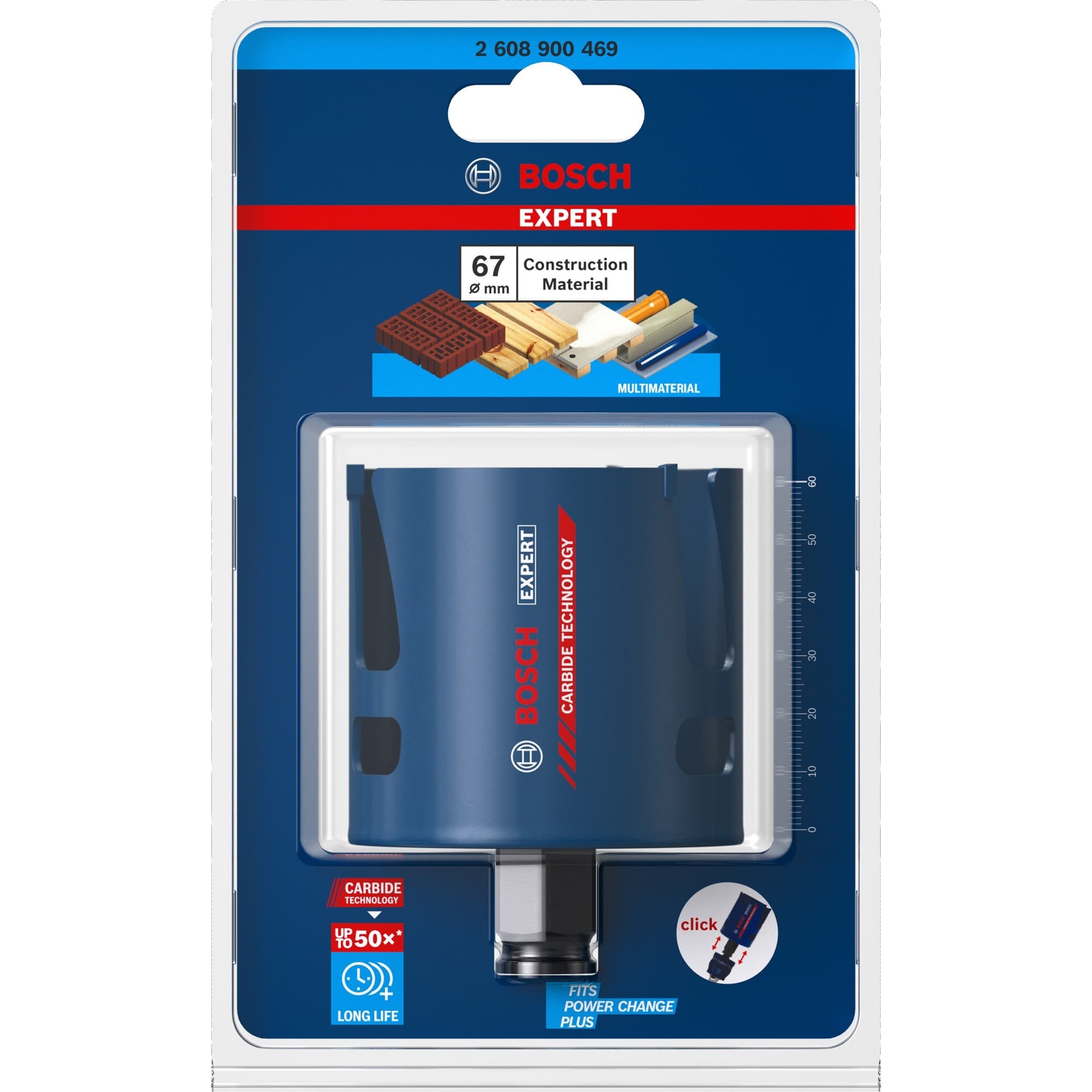 EXPERT Lochsäge Construction Material PC Plus, Ø 67mm