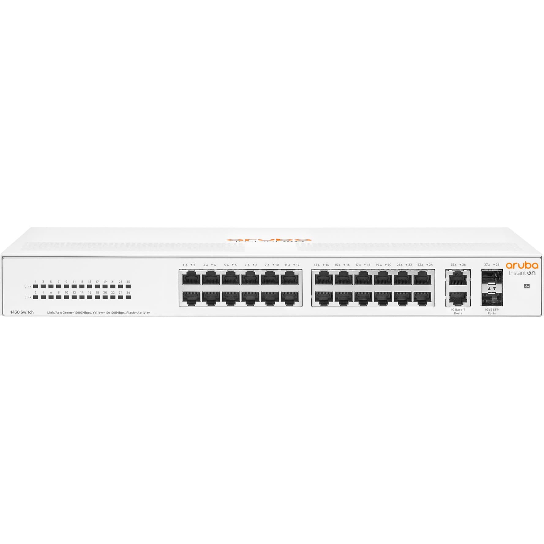 Networking Instant On Switch 26 Anschlüsse Gigabit 2 Anschlüsse SFP 1430