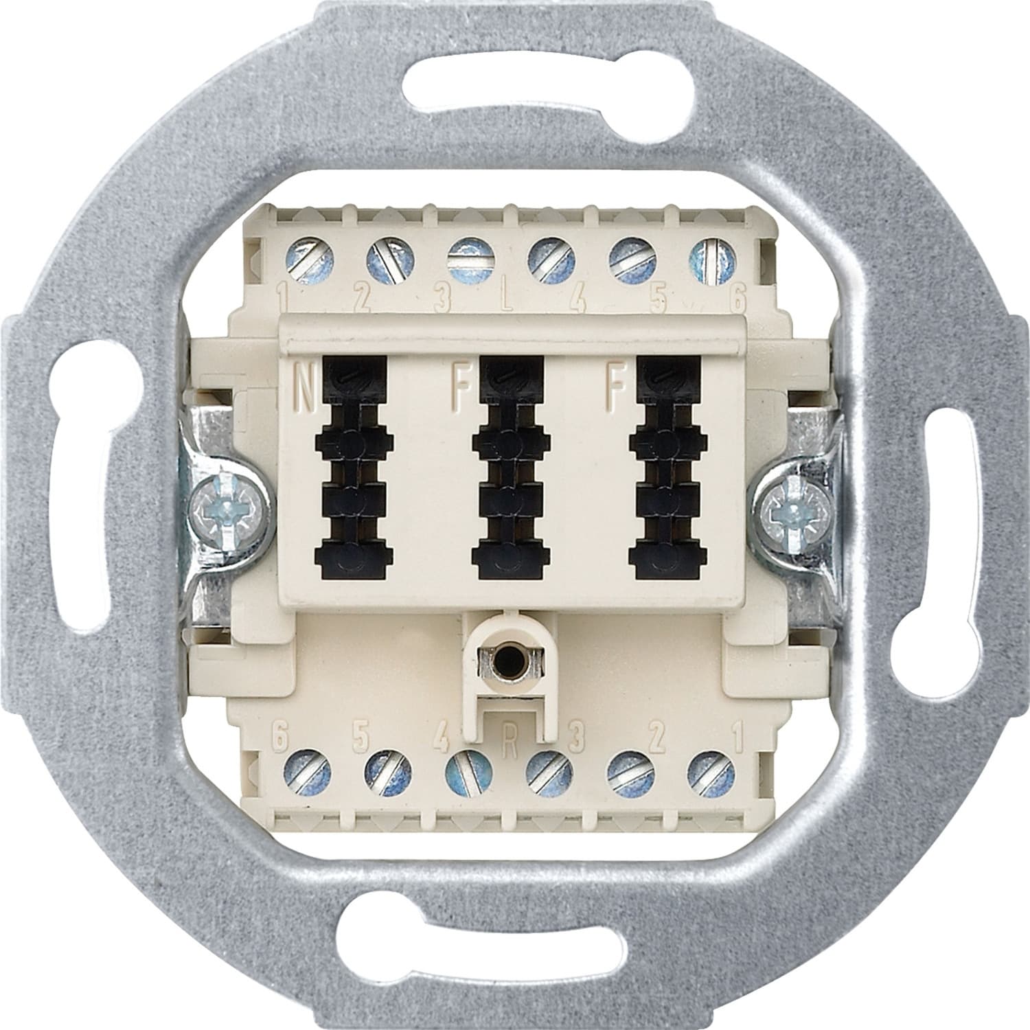 Telefon Anschlussdose TAE 3-fach mit Schraubklemmen 2x6/6 NF/F