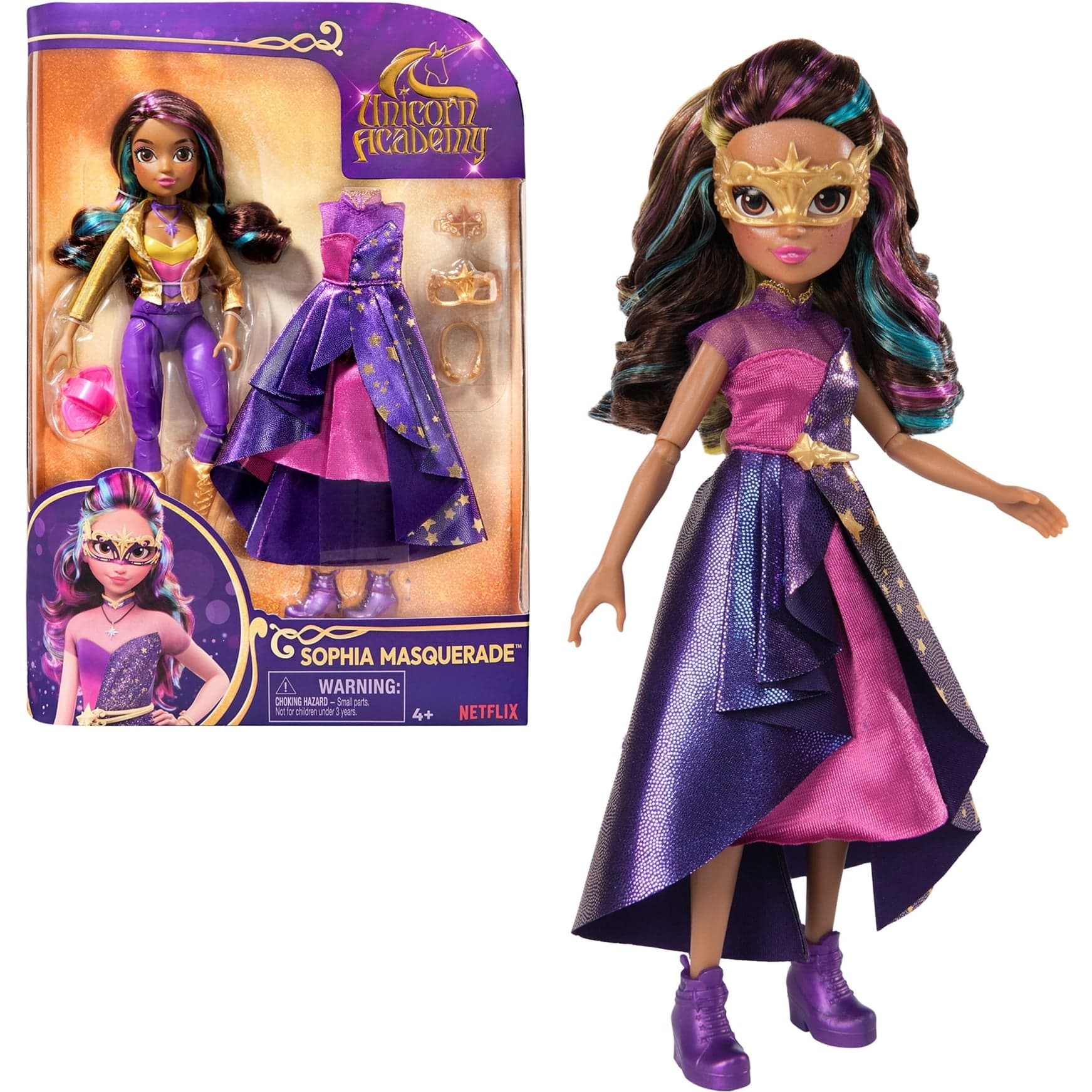 Unicorn Academy - Deluxe Maskenball Sophia, Puppe
