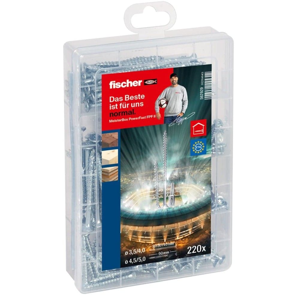 Meisterbox PowerFast II Senkkopf TG/VG TX, Schrauben-Set