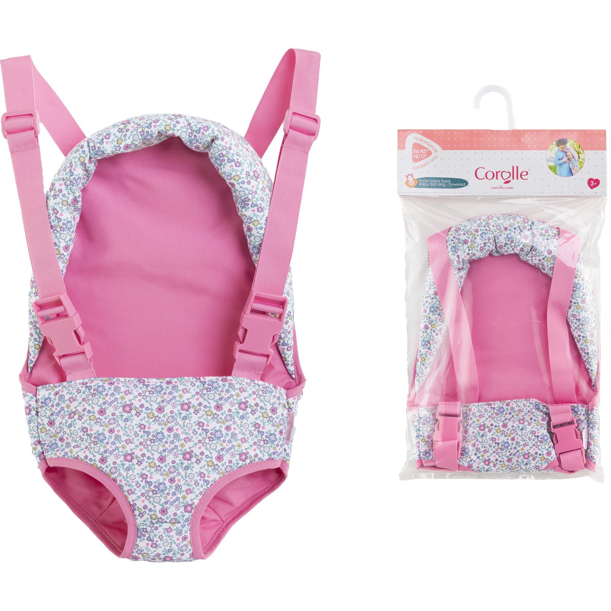 Mon Grand Poupon 36-42 cm Tragesitz, floral, Puppenzubehör