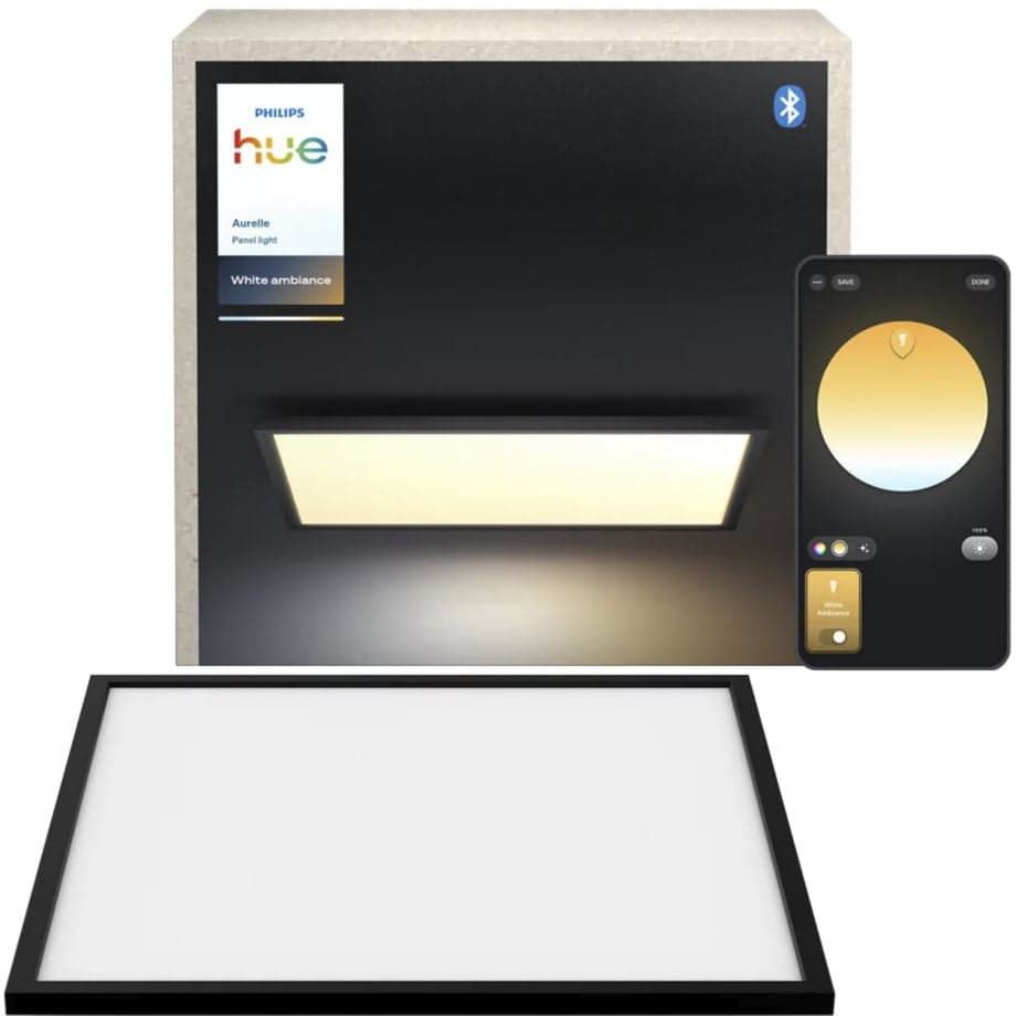 White Ambiance Aurelle Quadratische Panelleuchte, LED-Leuchte