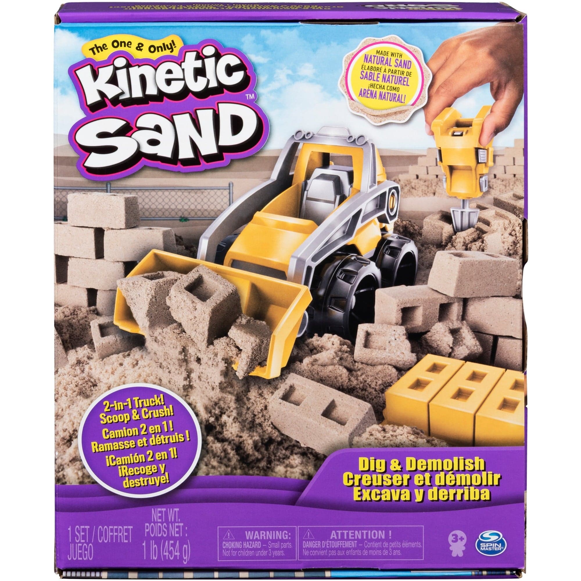Kinetic Sand - Baustellen Set, Spielsand