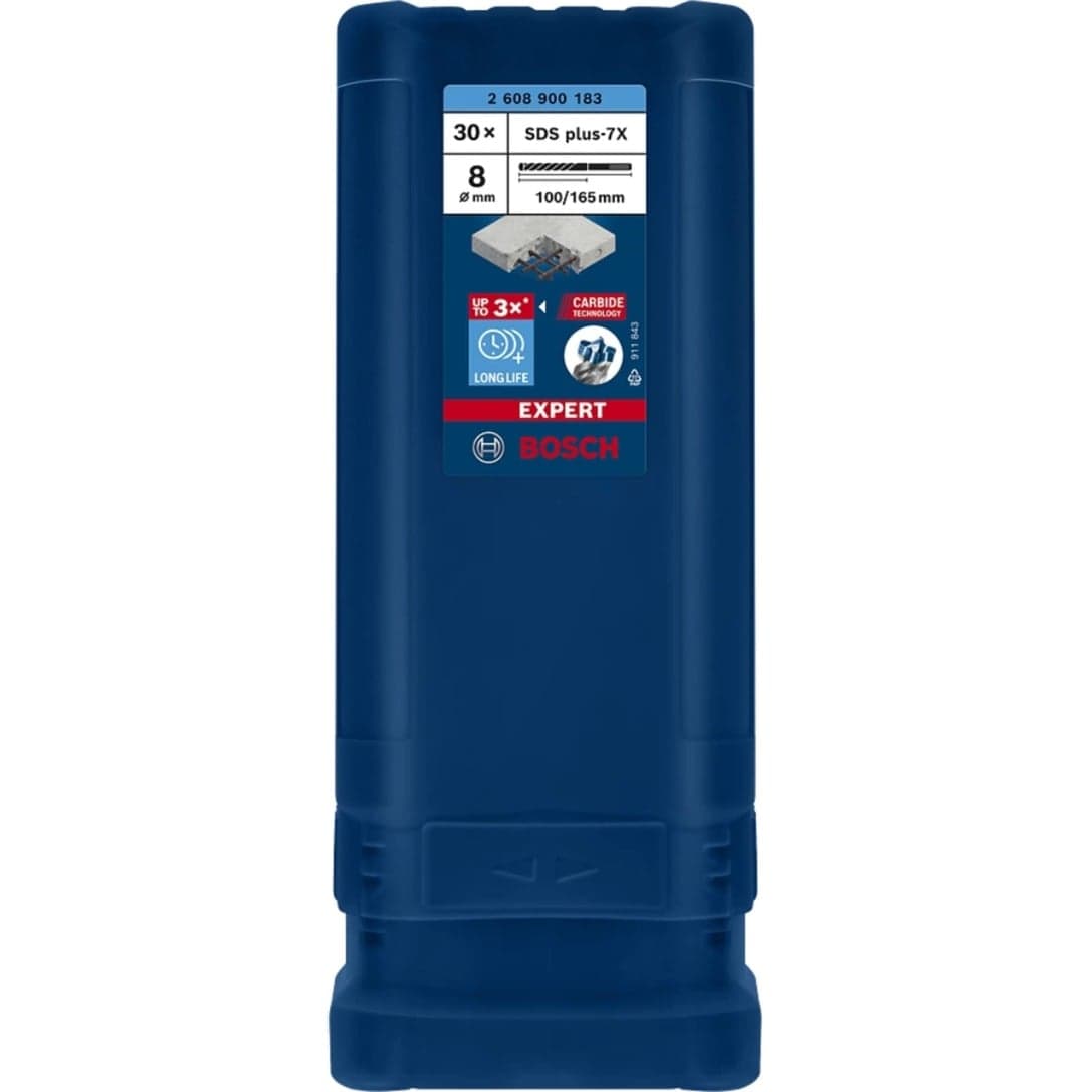 EXPERT Hammerbohrer SDS-plus-7X, Ø 8mm, 30 Stück