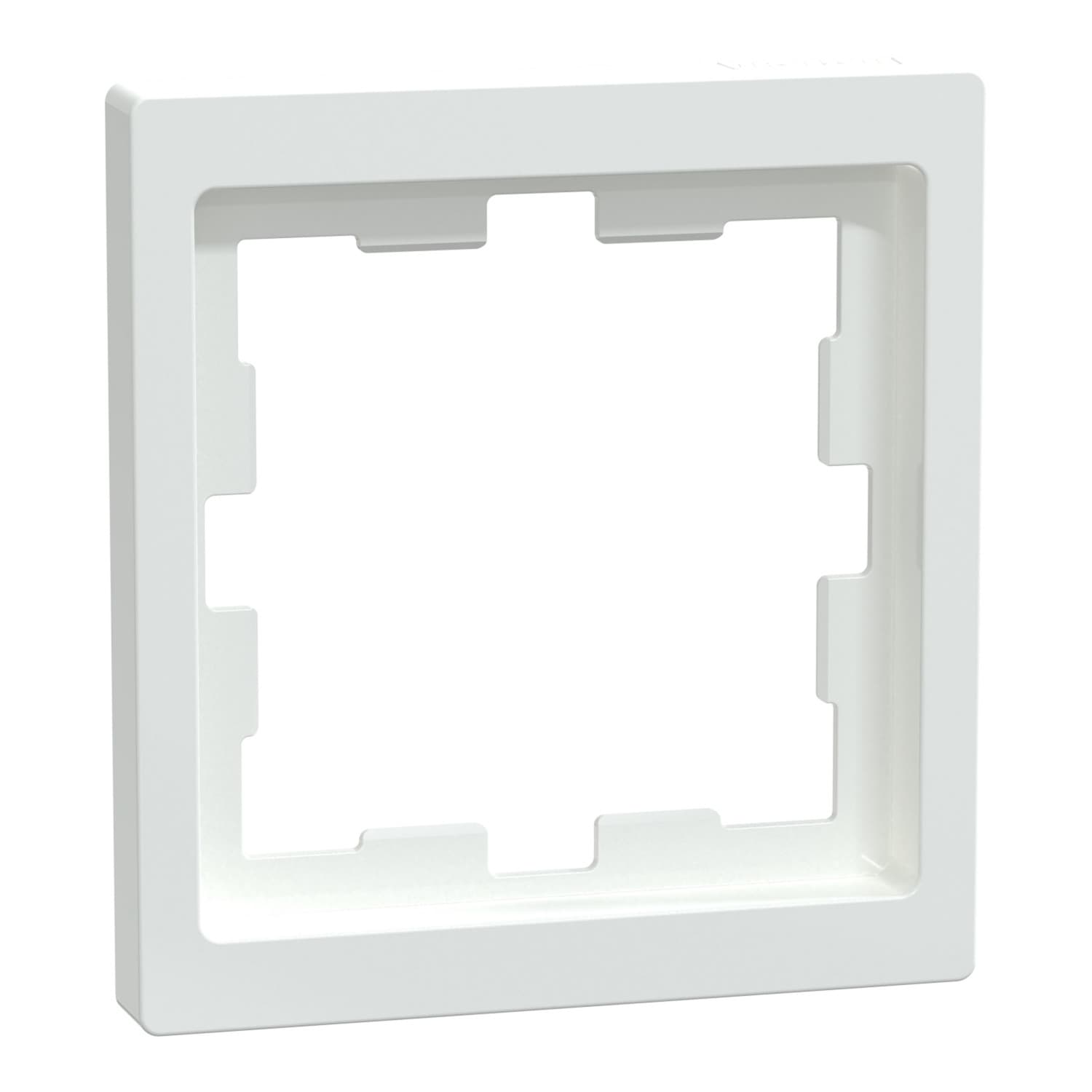Rahmen einfach Lotosweiß D-Life MEG4010-6535, Abdeckrahmen, Thermoplast, glänzend