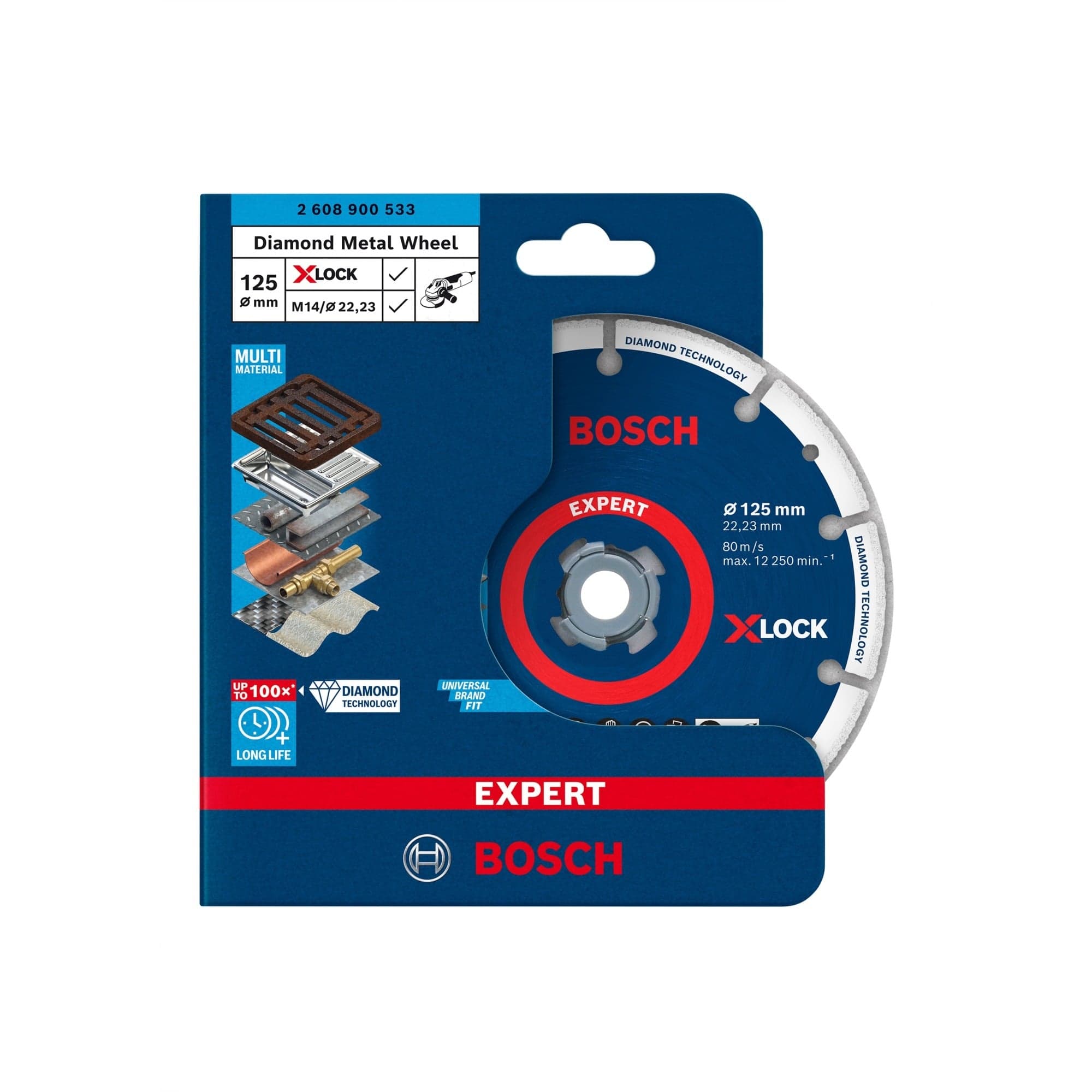 X-LOCK Diamanttrennscheibe EXPERT Diamond Metal Wheel, Ø 125mm