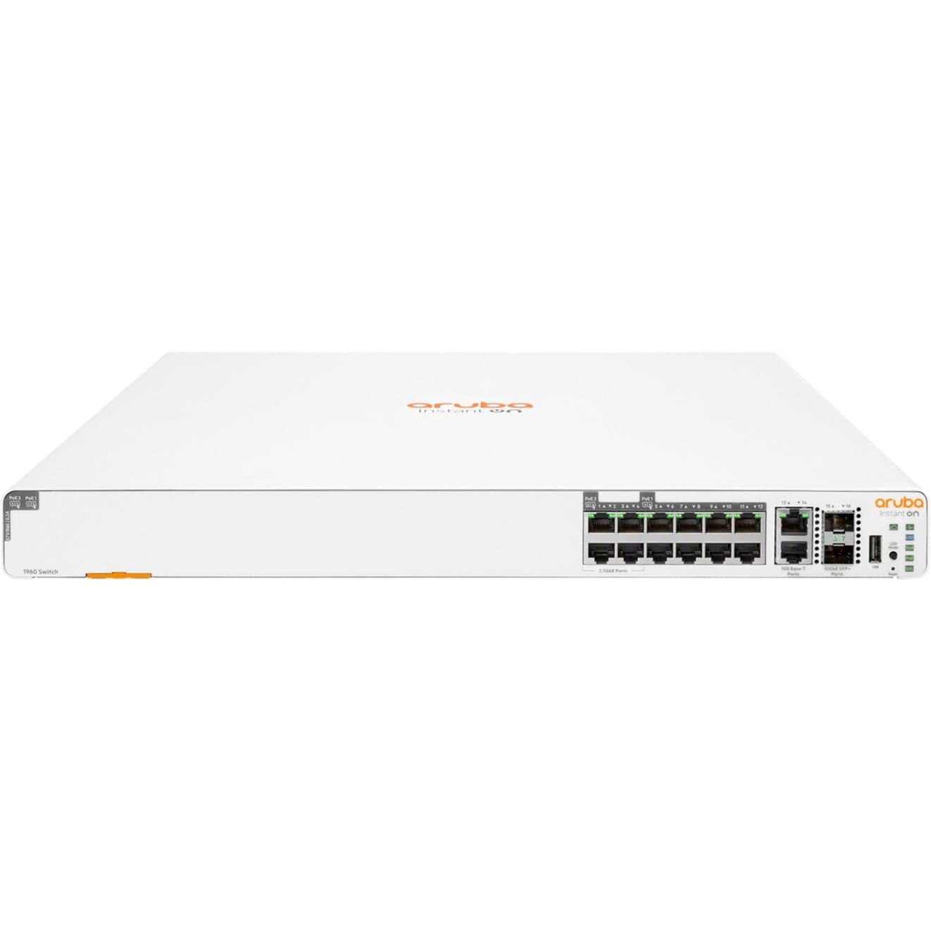 Networking Instant On Switch 8p Gigabit CL4 4p SR2.5G CL6 Gigabit PoE 2 Anschlüsse 10GBT 2p SFP+ 480 W 1960