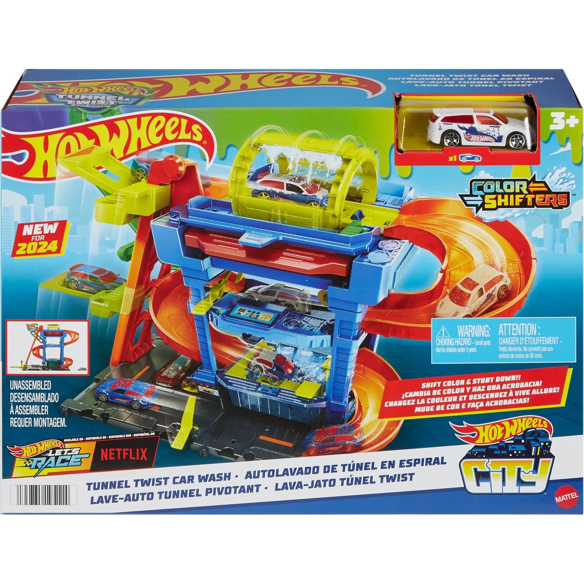 City Farbwechsel-Tunnelautowaschanlage, Spielgebäude