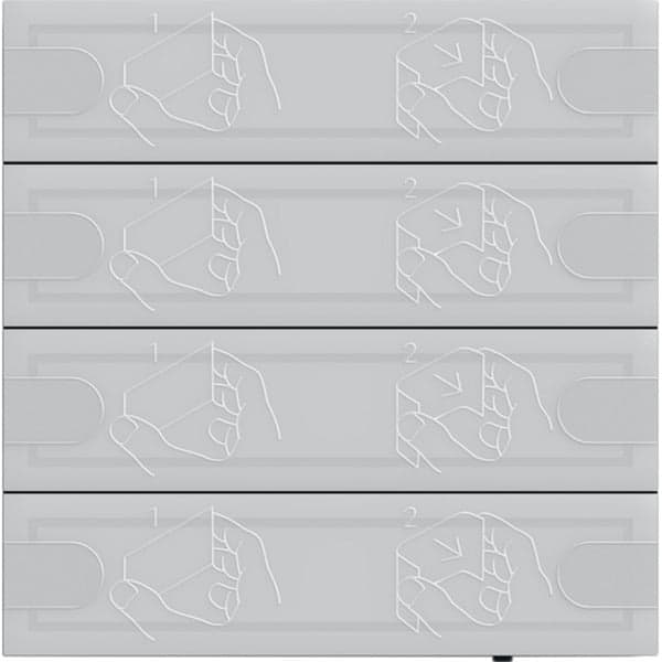 KNX Tastsensor Komfort vierfach für Gira One und KNX mit Raumthermostat