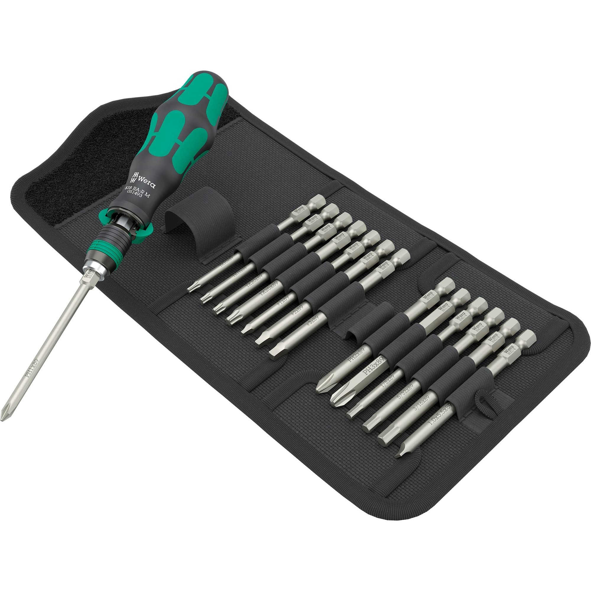 Kraftform Kompakt 838 RA-R M Imperial Set 1, mit Ratschenfunktion, Bit-Satz