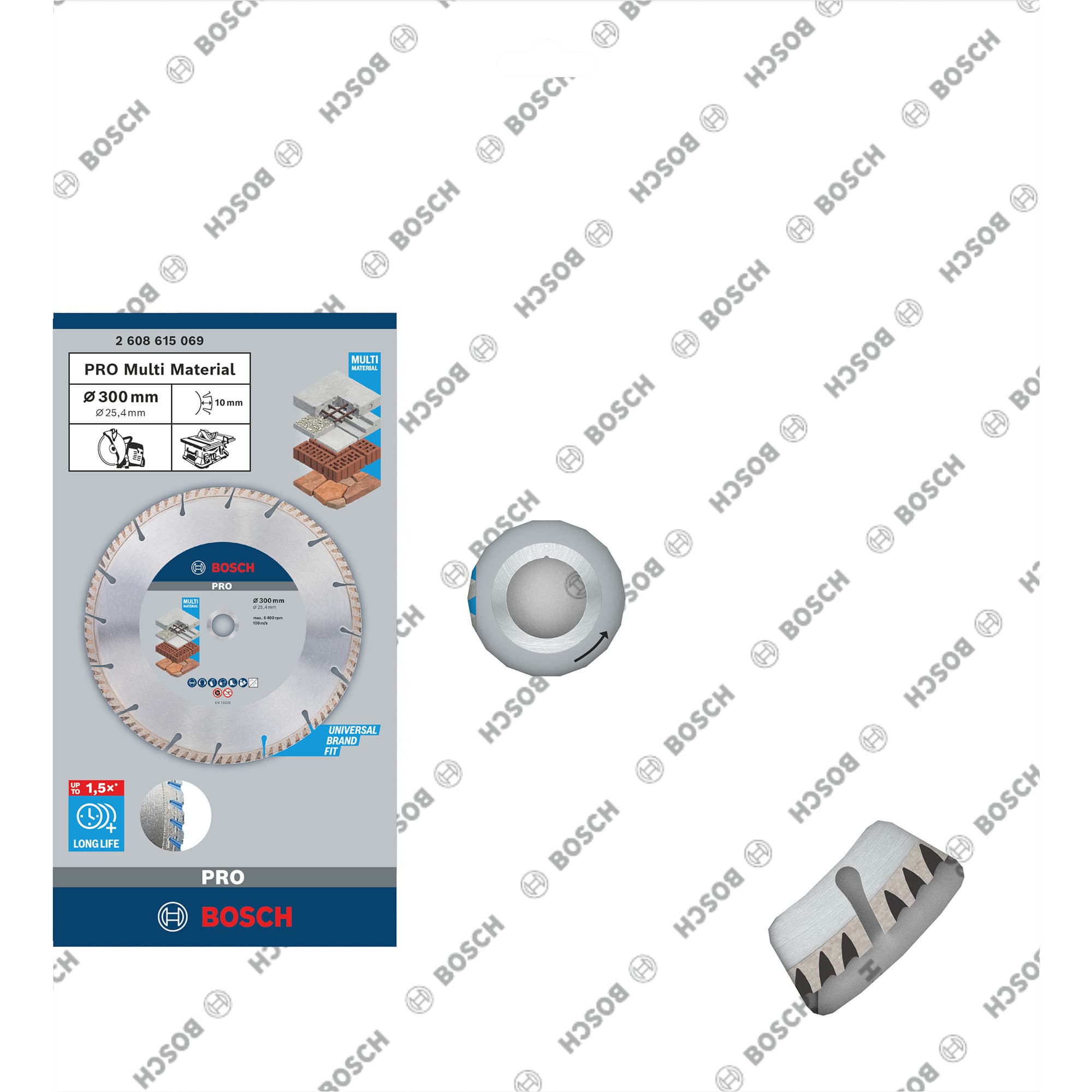 PRO Multi Material Diamant-Trennscheibe, Ø 300mm