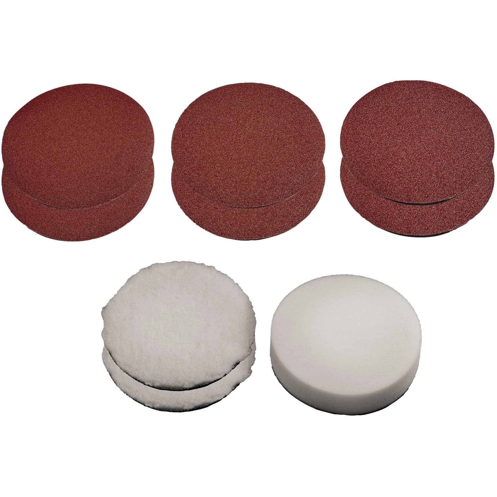 Polierhauben- / Schleifscheiben-Set, für CC-PO 1100/150 E