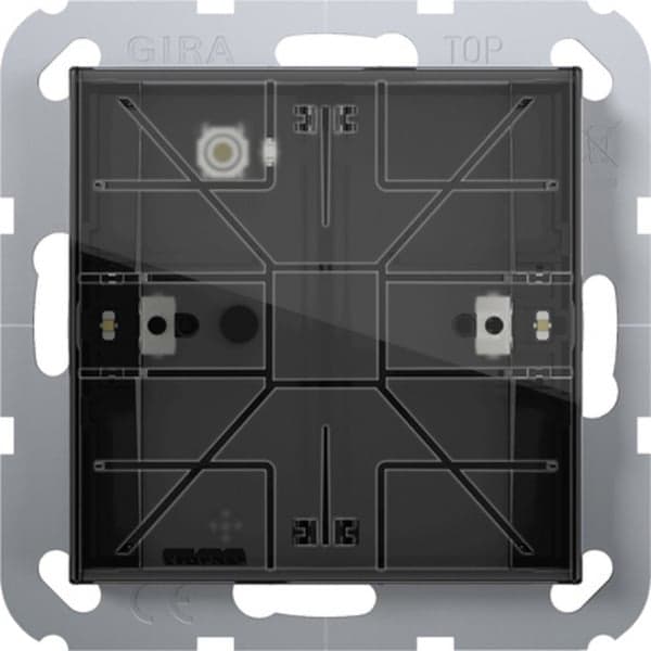 Tastsensor vier Komfort einfach für Gira One und KNX mit Inbetriebnahme-Wippe