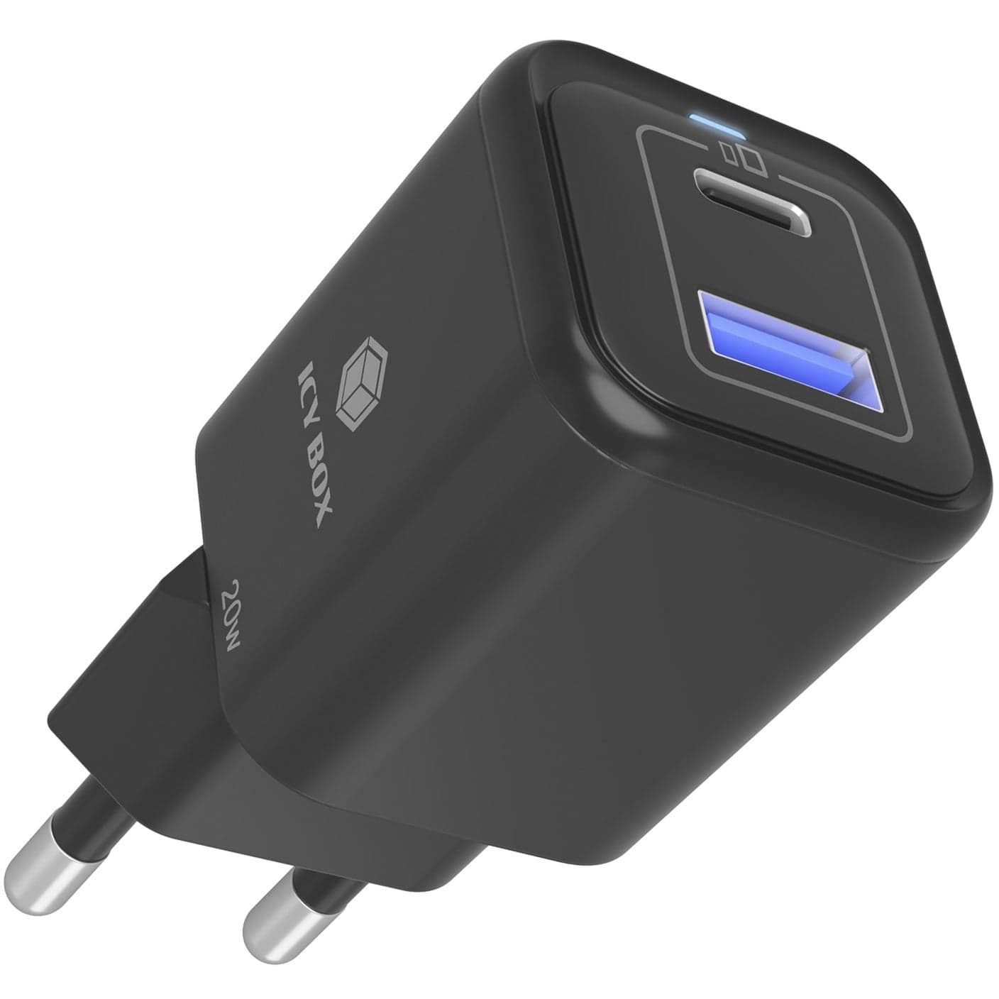 2-Port USB 20W Steckerladegerät IB-PS1020-PD, USB-A + USB-C