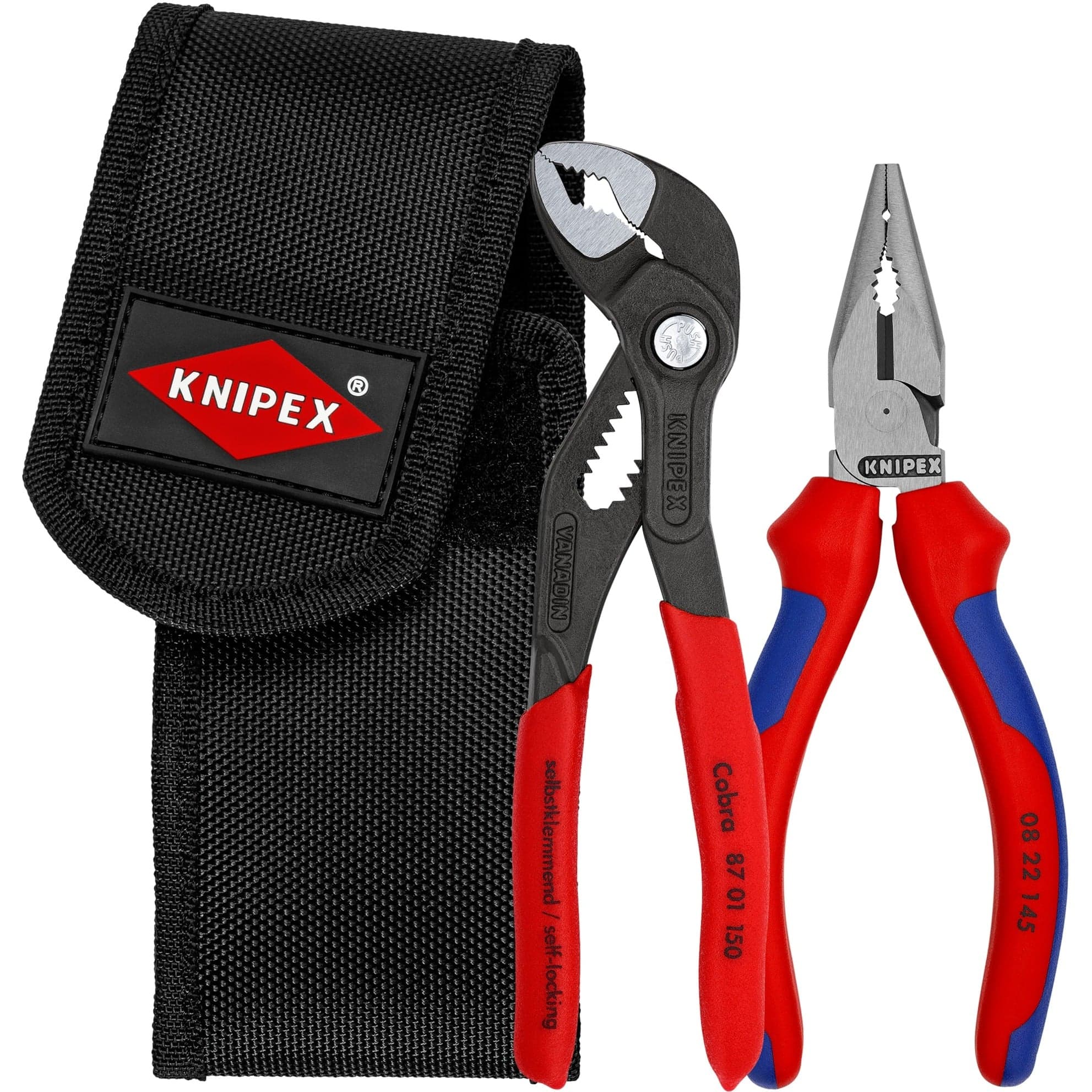 Mini-Zangenset, in Werkzeug-Gürteltasche, Zangen-Set