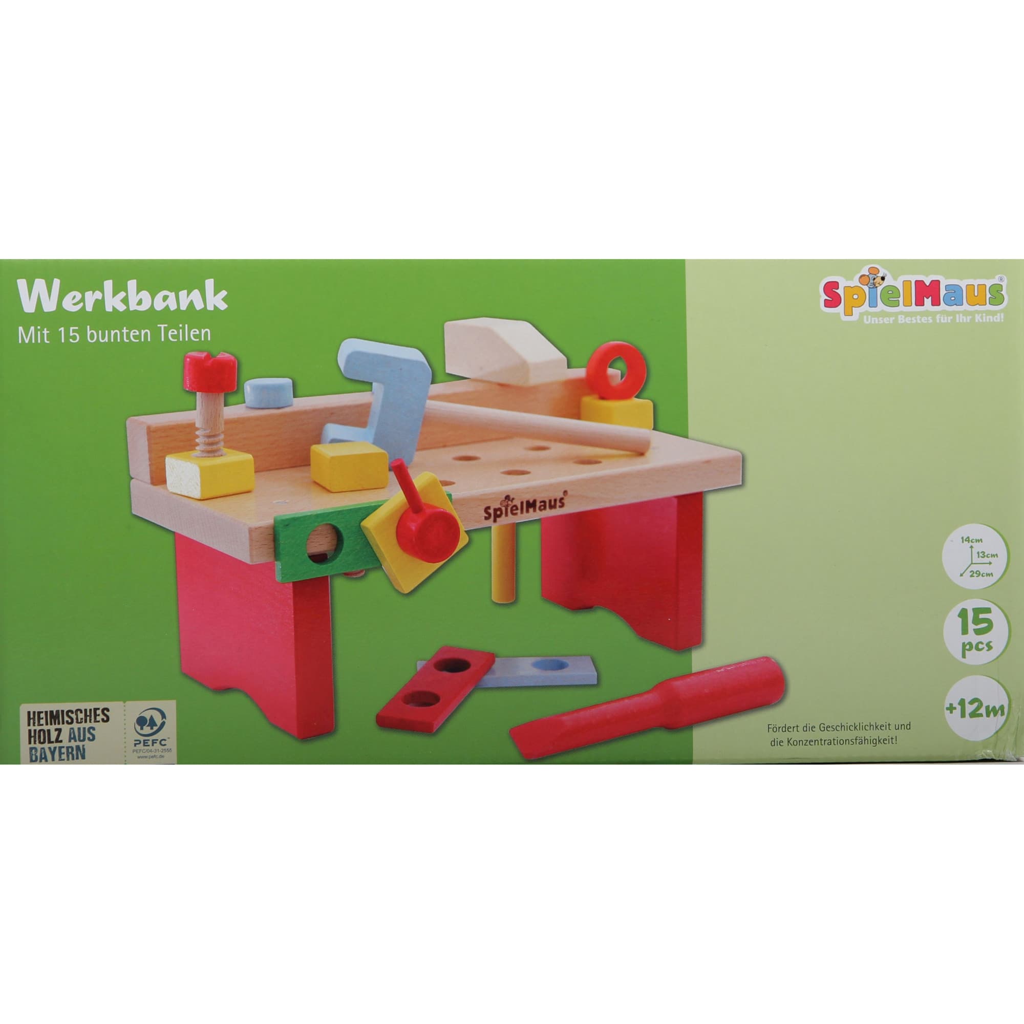 Werkbank 15-teilig, Maße ca. 29 x 14 x 13 Zentimeter