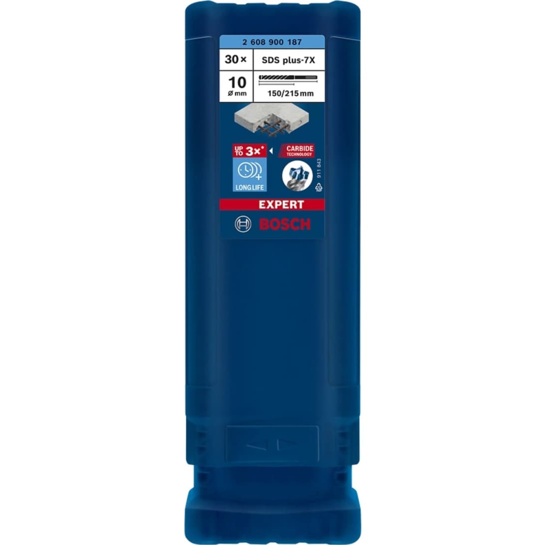 EXPERT Hammerbohrer SDS-plus-7X, Ø 10mm, 30 Stück