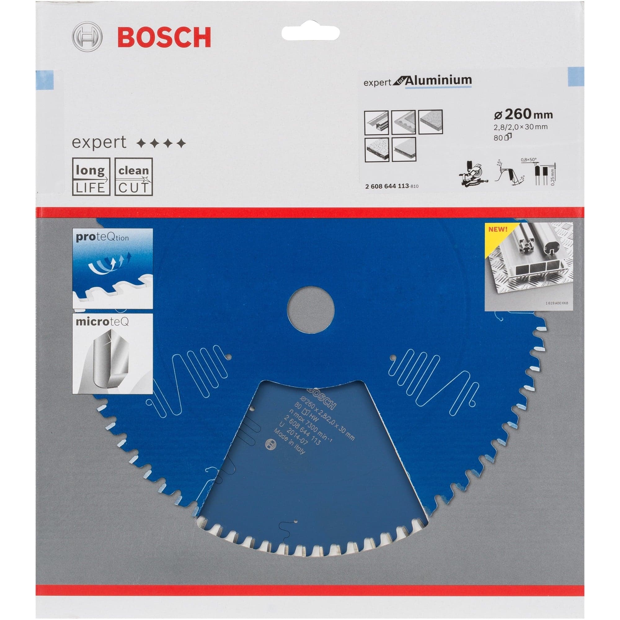 Kreissägeblatt Expert for Aluminium, Ø 260mm, 80Z