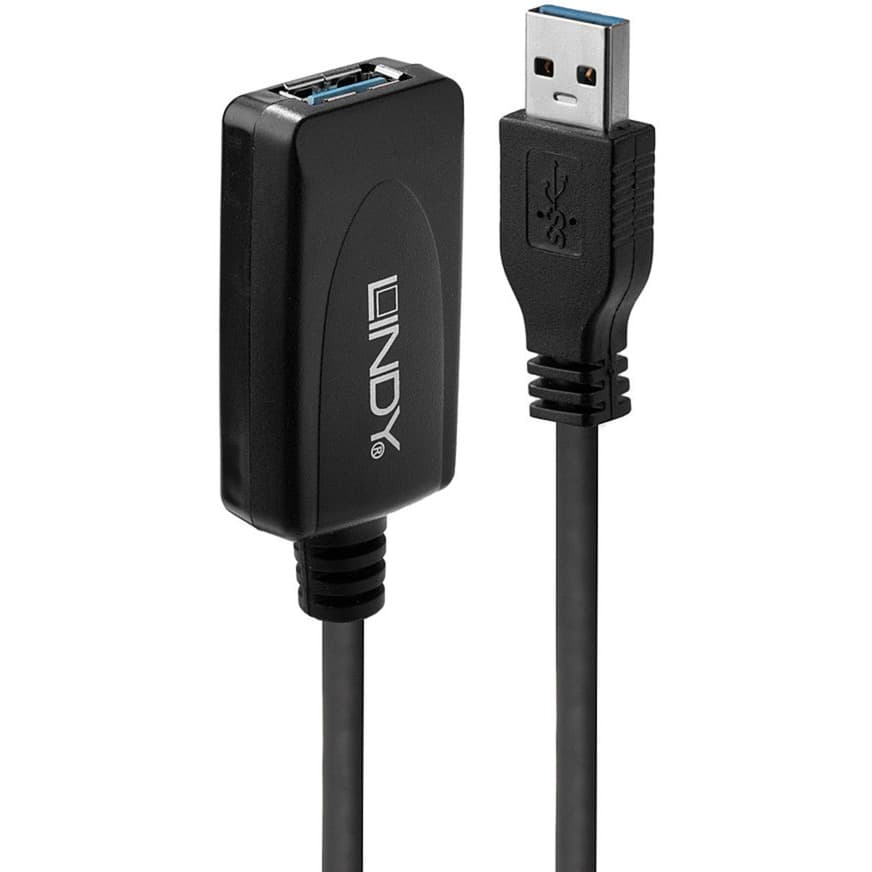 USB 3.2 Gen 1 Aktivverlängerungskabel, USB-A Stecker > USB-A Buchse