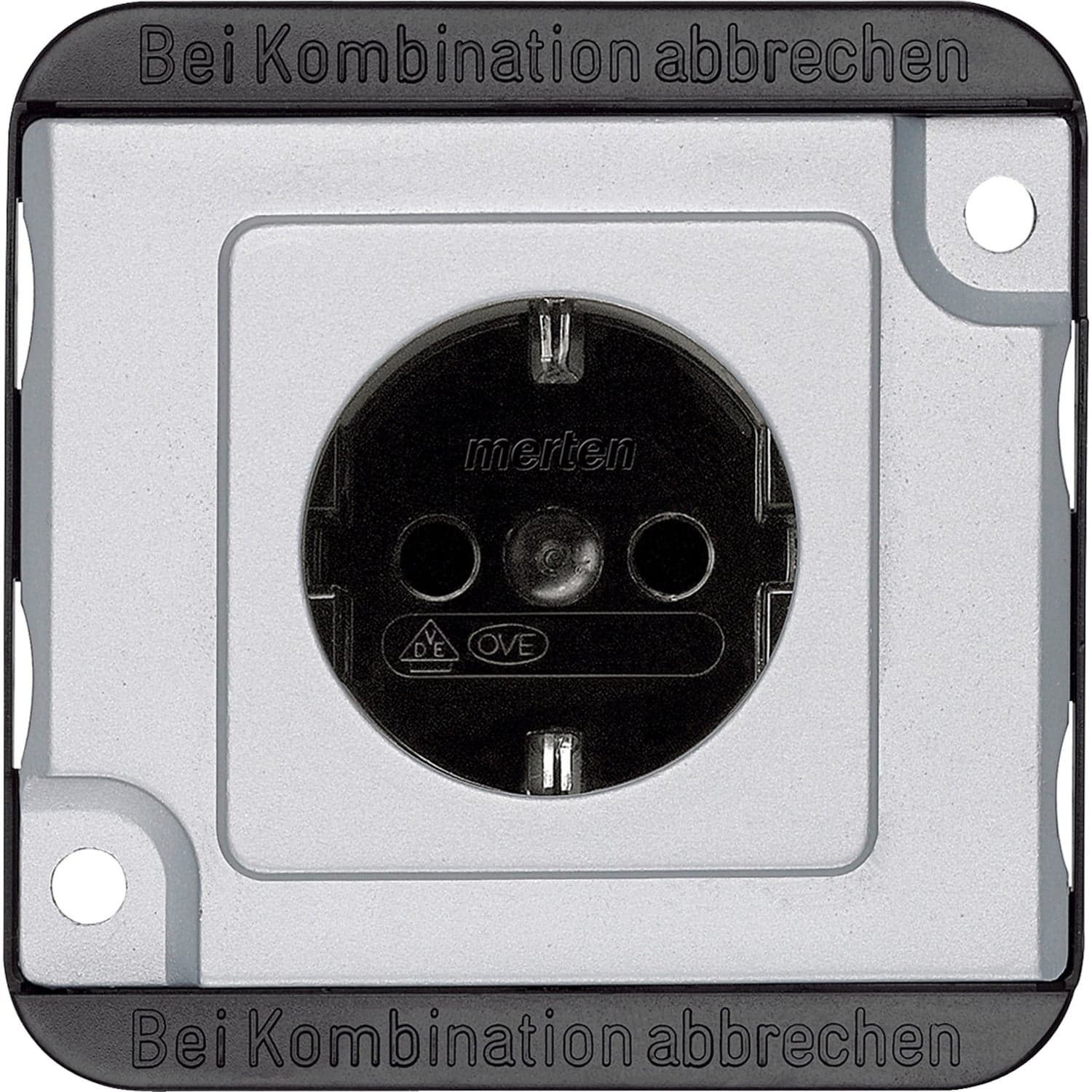 Schutzkontakt-Steckdose Schuko Standard mit erhöhtem Berührungsschutz, 16 Ampere, 250 Volt